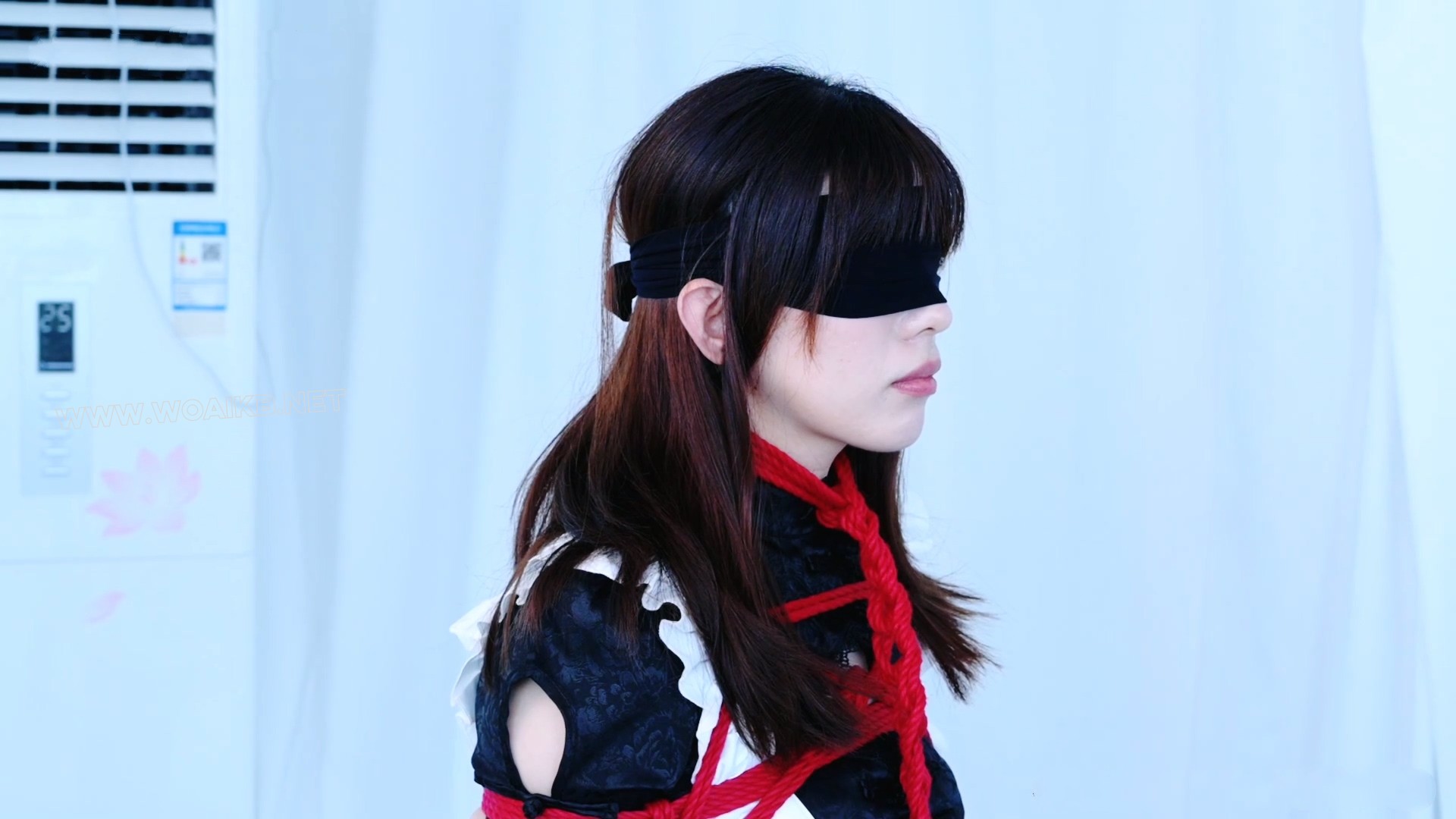 黑丝国风小女仆 百合loli调教 女虐女 固定放置 阳俱口塞 强高放置 鞭打 强膏 预览图