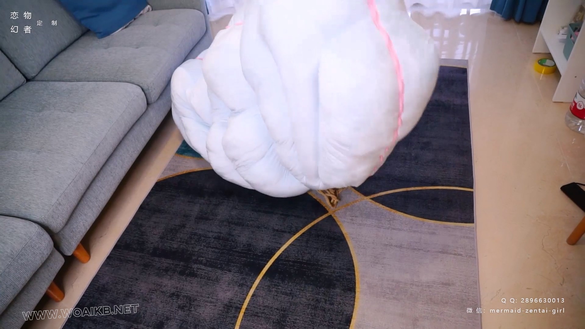 黑丝女仆服从性测试！驷马捆绑+口球+日式猿辔捂嘴调教，塞进毛绒贝壳玩偶闷热全包 预览图