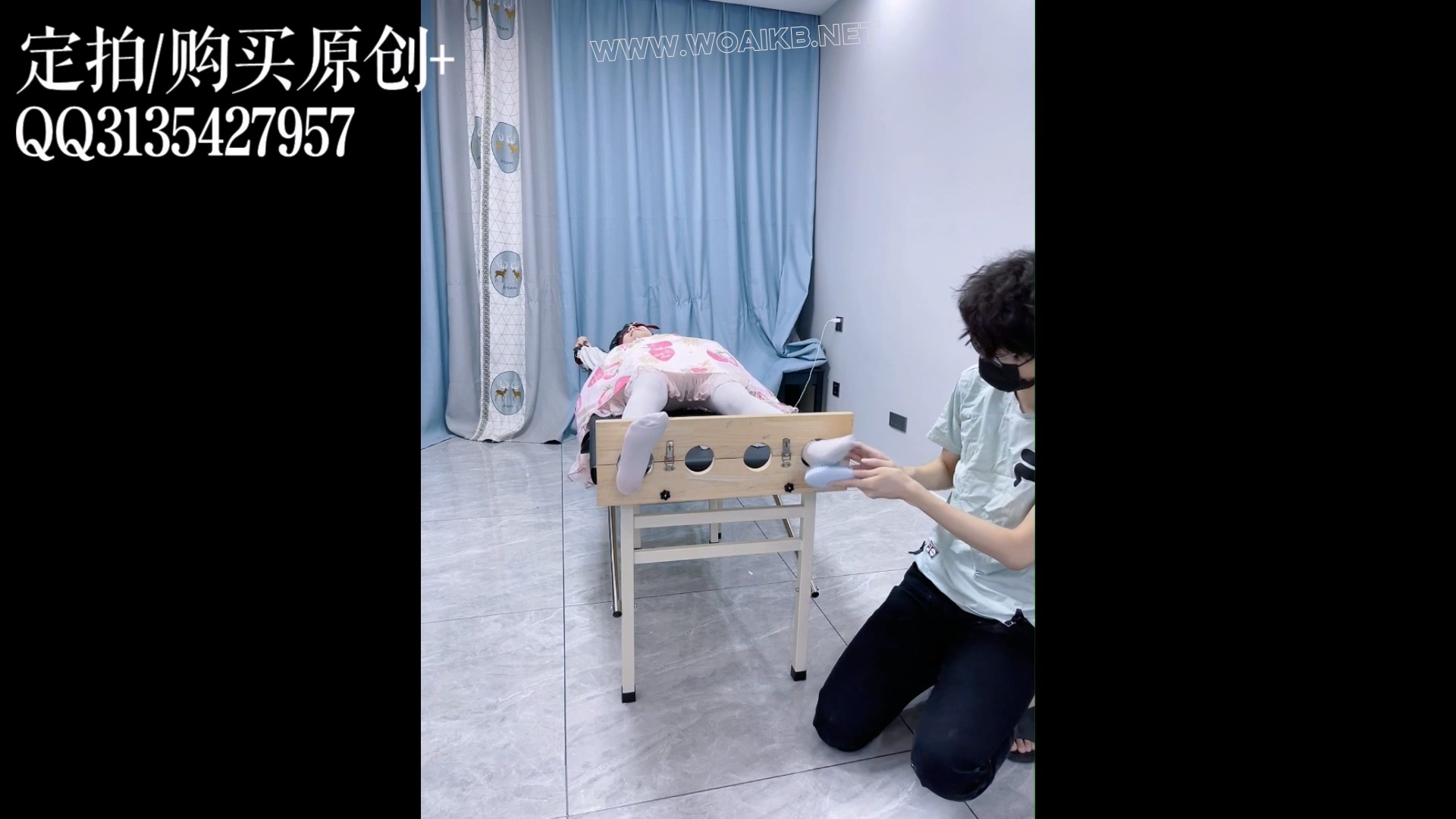 TK专场！一镜到底的持续tk~白丝lo娘茶茶连续痒刑tk地狱~（新tk道具~电钻滚刷！持续 预览图