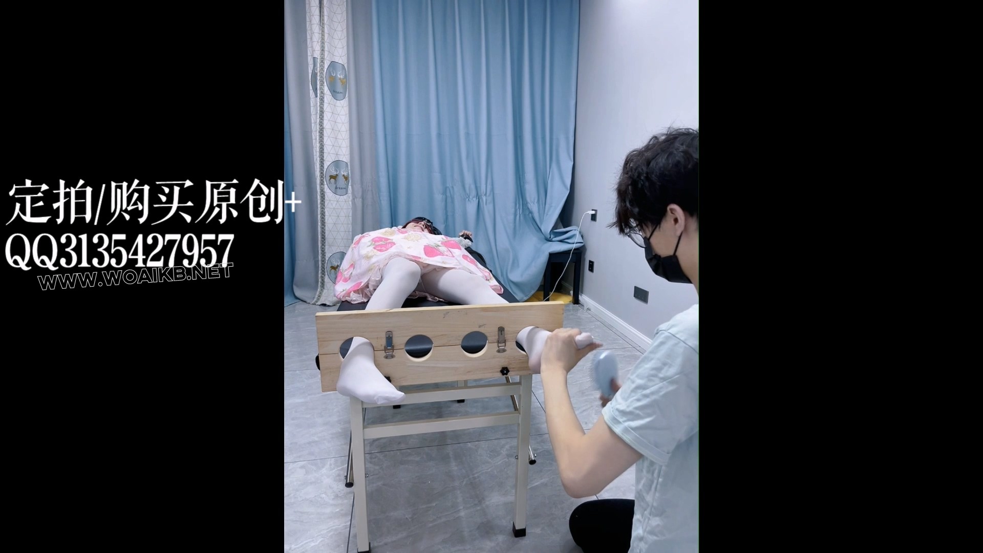 TK专场！一镜到底的持续tk~白丝lo娘茶茶连续痒刑tk地狱~（新tk道具~电钻滚刷！持续 预览图