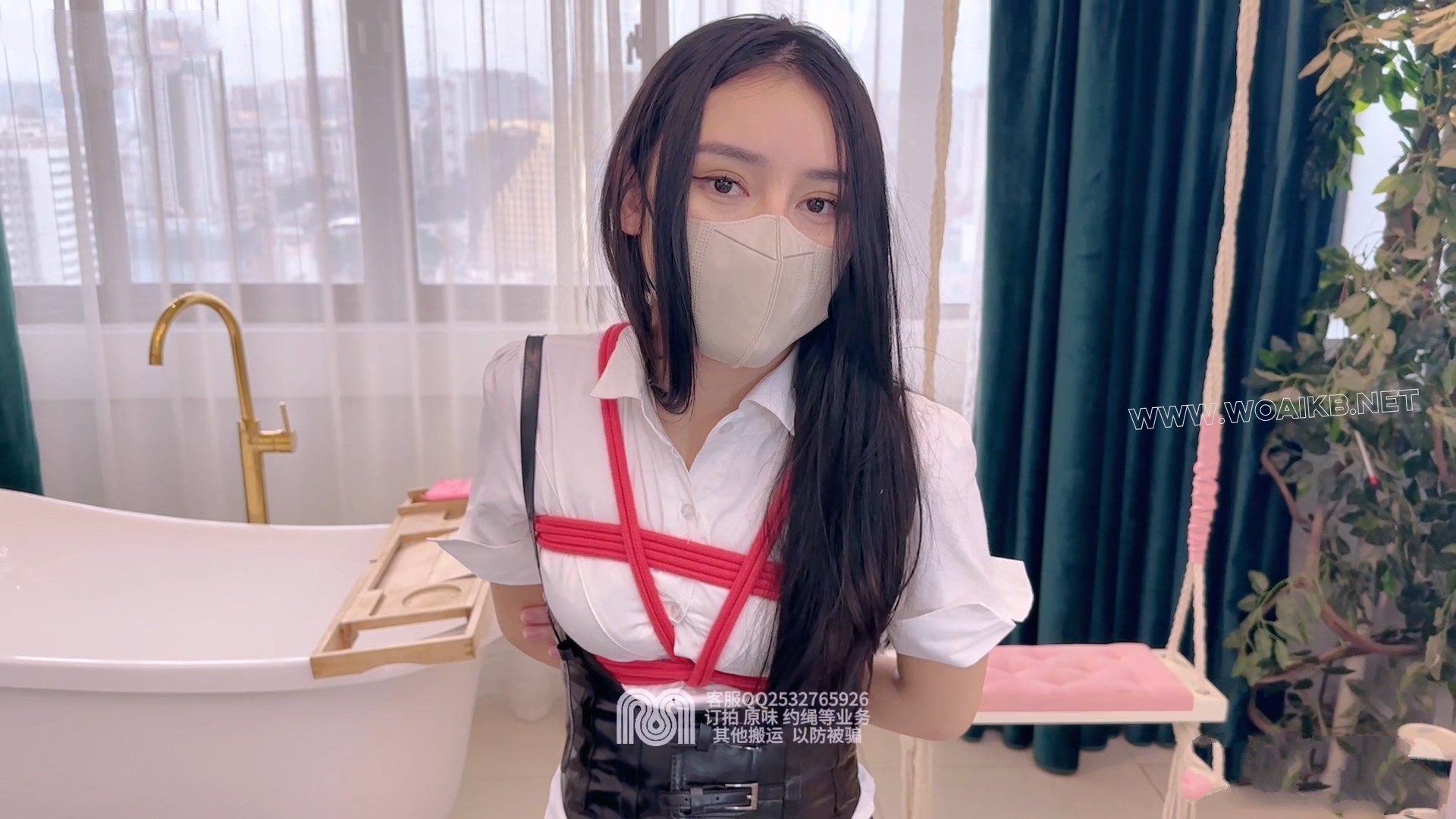 阿狸的腿真美～不愧为某车展模特美腿黑丝开腿器放置棒棒欲震女调女 预览图