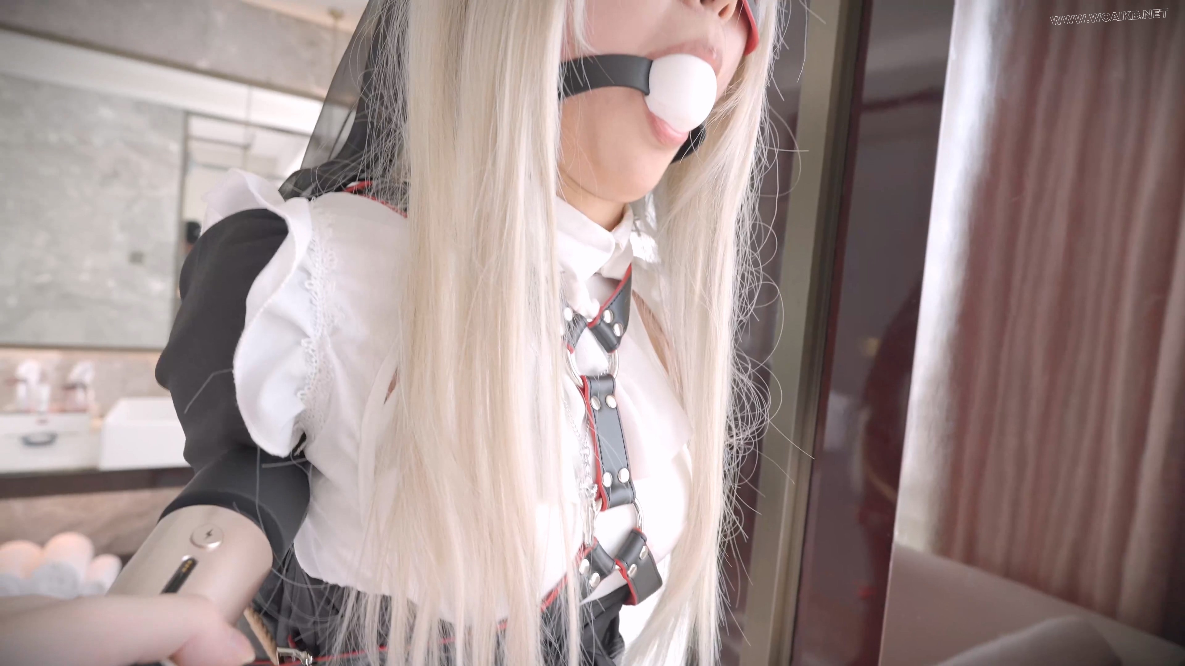 《惩罚堕落修女2》可爱纯洁的白丝修女，情欲萌生，孤独难耐，自愿被吊起来惩罚！超 预览图