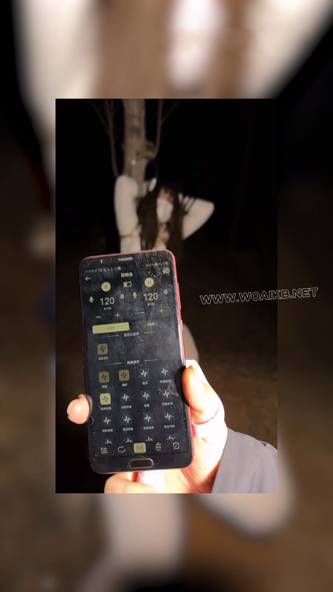 【雨桐】水手服少女郊游遭绑架，逃跑被抓后被女匪绑在树上电击羞辱惩罚。最终屈服 预览图