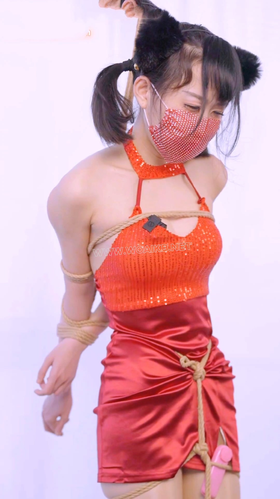 联合日本工作室定拍 猫耳小红娘直臂紧缚 （上） 预览图
