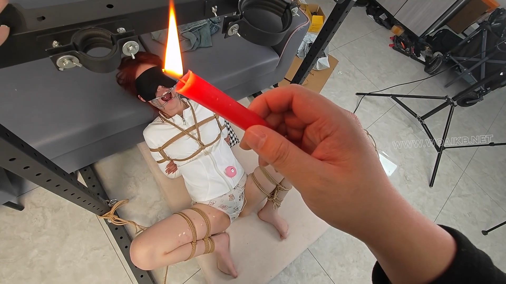 小眠破尺度作品，上班族的噩梦。走绳，内入，鞭打，强制， 滴蜡，多种束缚。 预览图