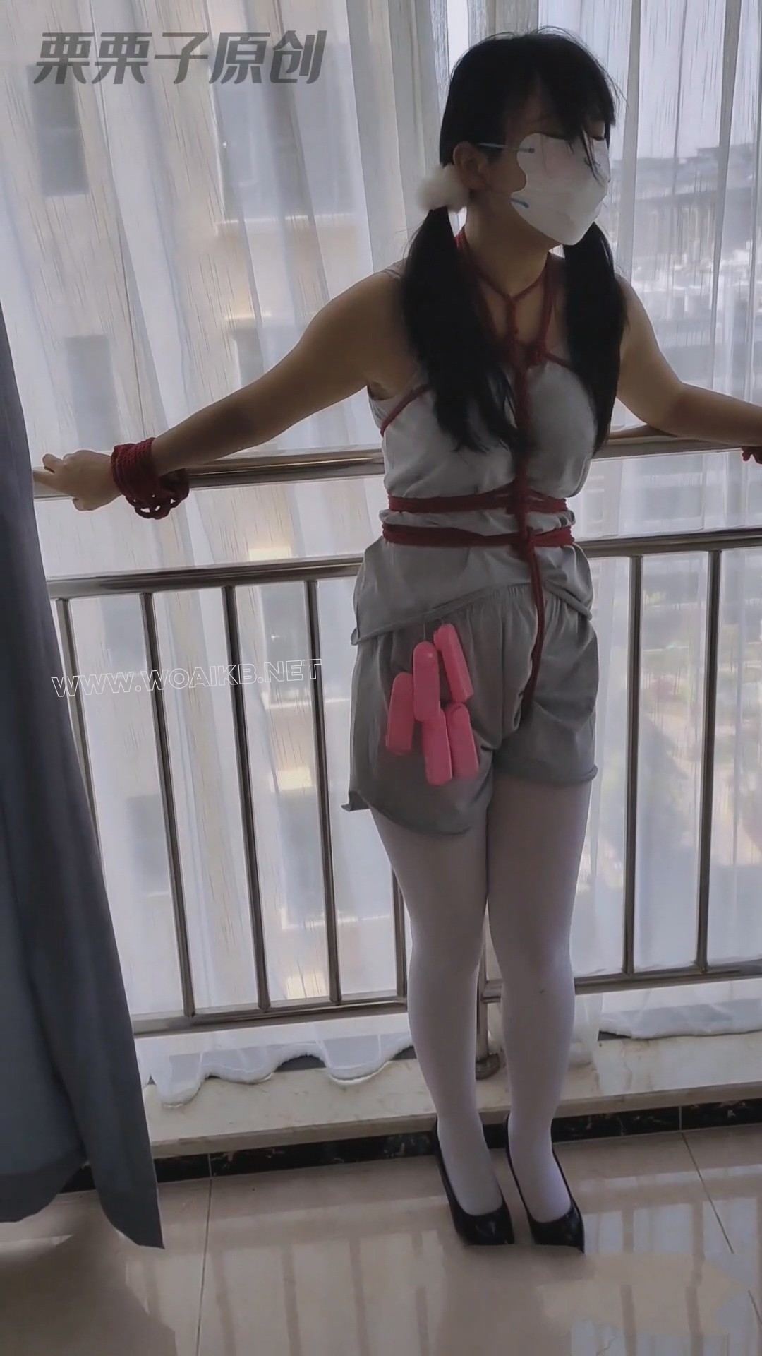 《运动少女强高06》运动强高、自嗨、捆绑逃脱、运动内衣、高跟鞋、双马尾、白丝、N 预览图