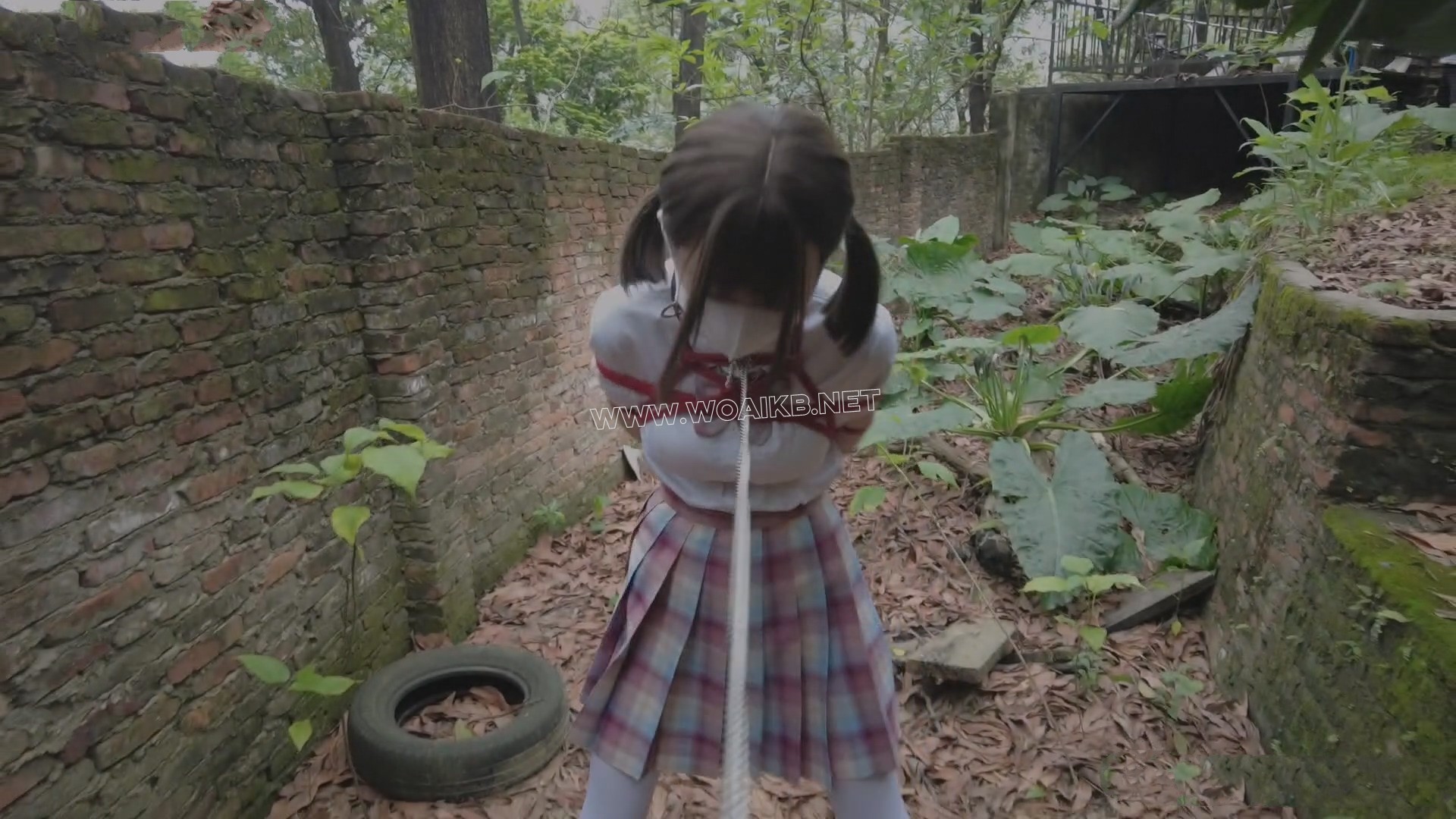 林中少女2 首部户外作品 带你沉浸式体验绑架可爱双马尾JK小姐姐的爽感 林中押解 林… 封面图