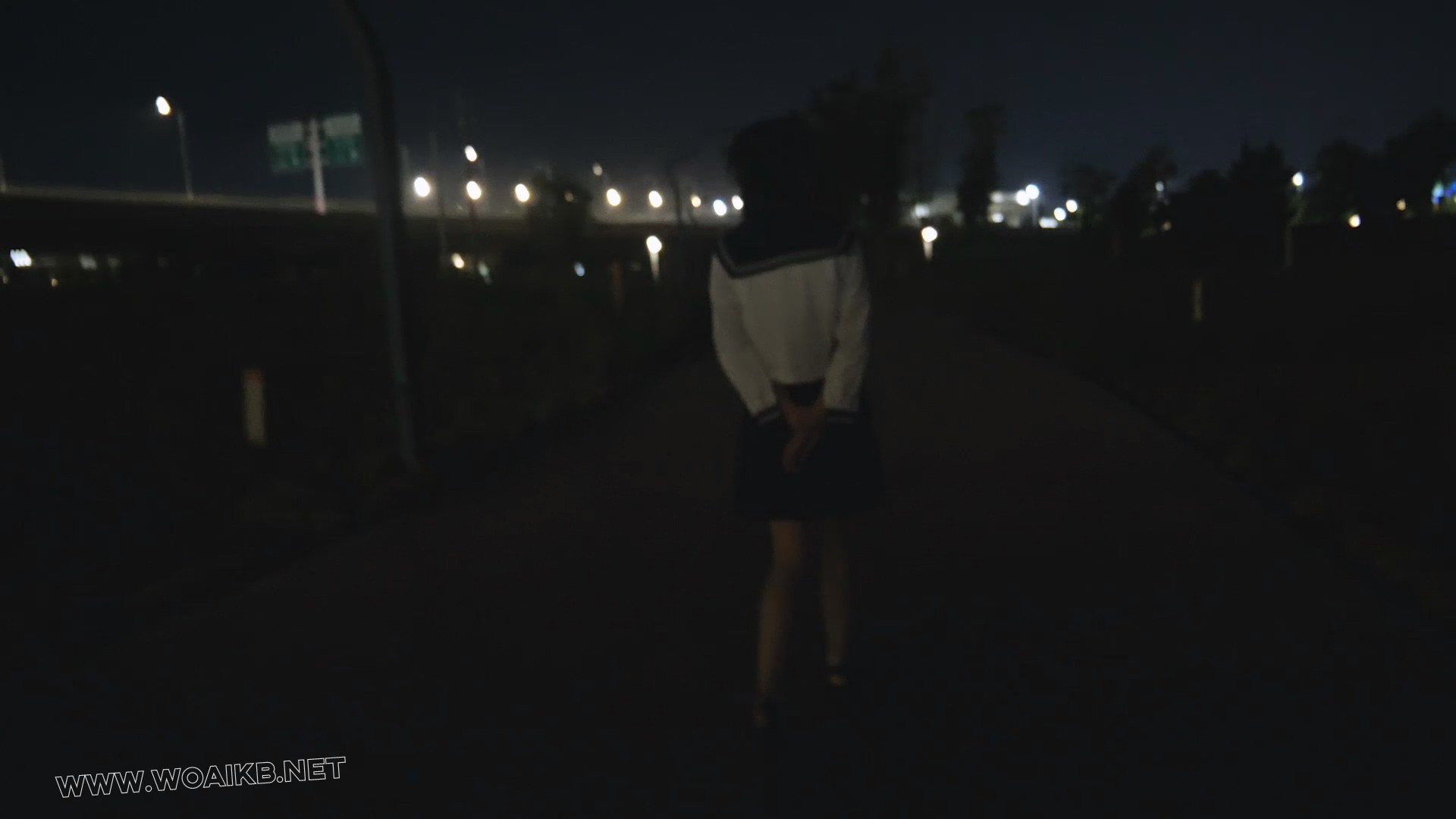 小仆夜晚外出高 晚上带小仆出去玩 jk制服配泳衣的组合十分好看 内置玩具让她边走边 预览图