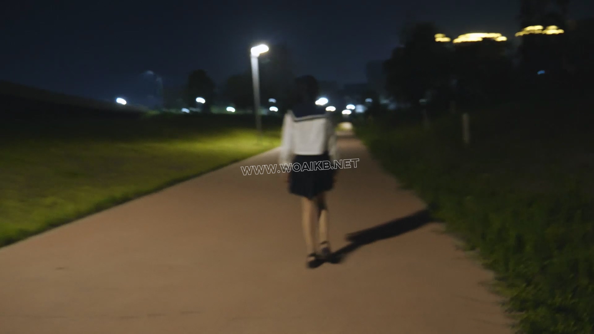 小仆夜晚外出高 晚上带小仆出去玩 jk制服配泳衣的组合十分好看 内置玩具让她边走边 预览图