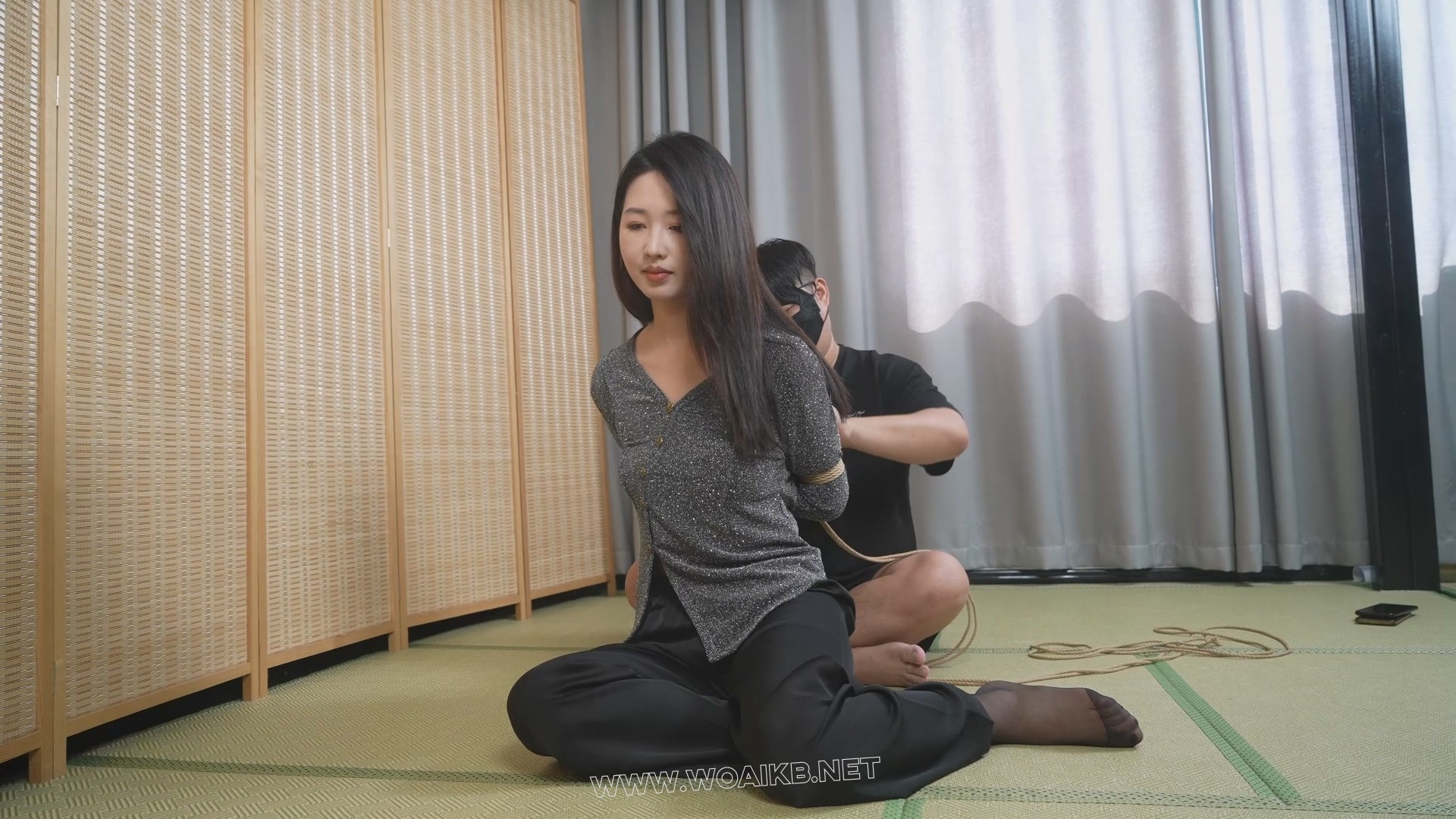 小琪-第一次尝试捆绑的姑娘，后高手，大号口球，tk 预览图