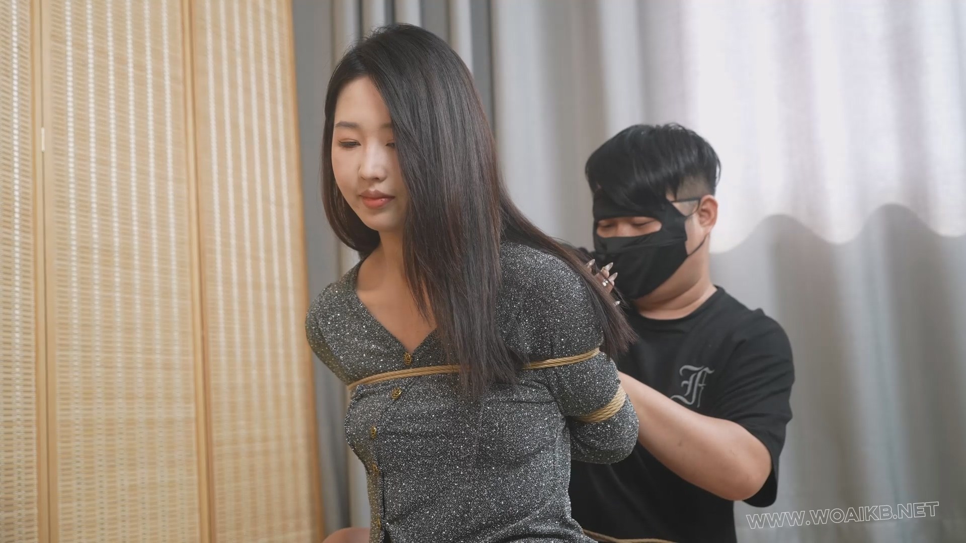小琪-第一次尝试捆绑的姑娘，后高手，大号口球，tk 预览图