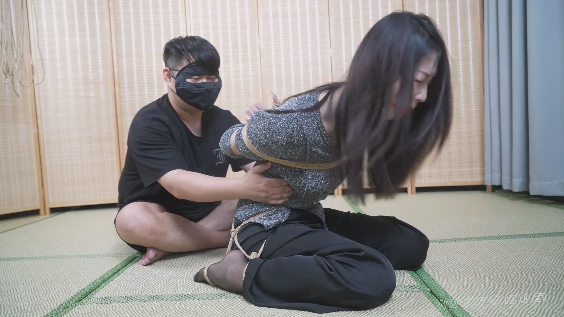 小琪-第一次尝试捆绑的姑娘，后高手，大号口球，tk 预览图