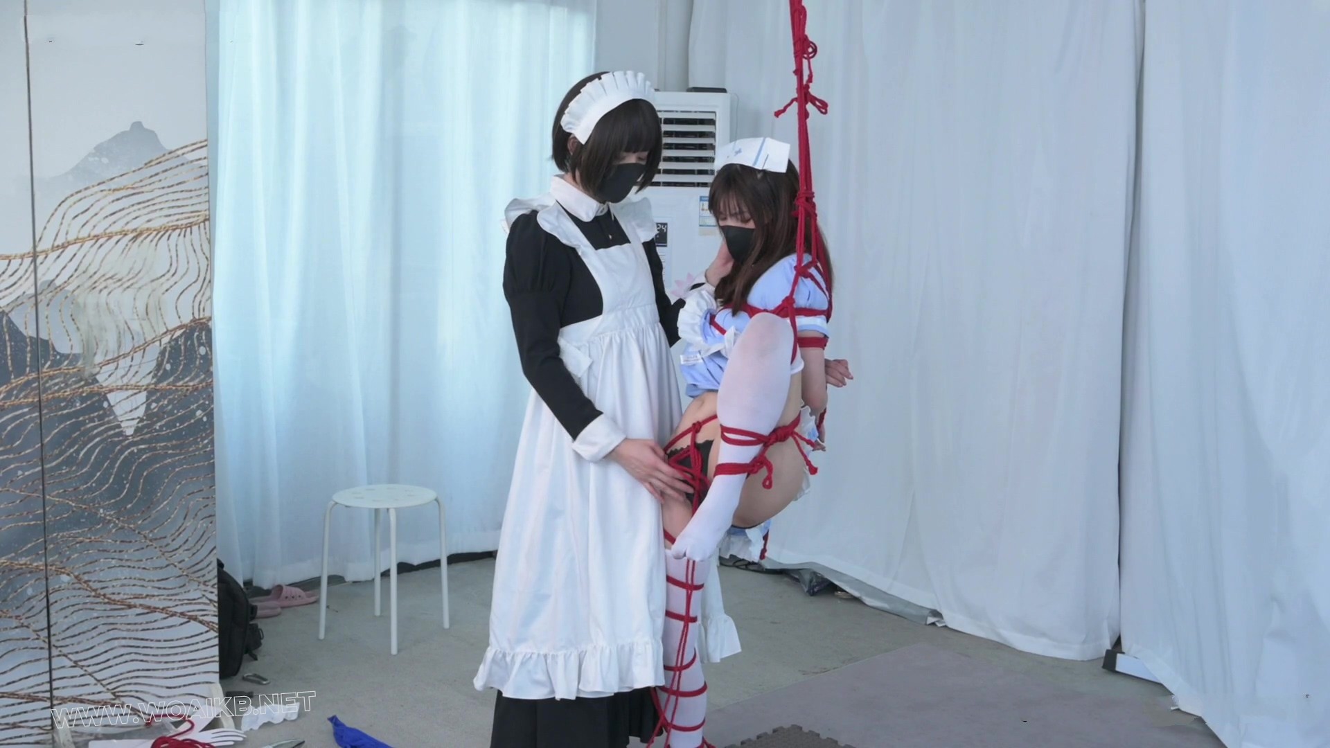 百合女仆调教3 百合loli调教 女虐女 强制开口 片足放置 强糕放置 鞭打 强膏 预览图
