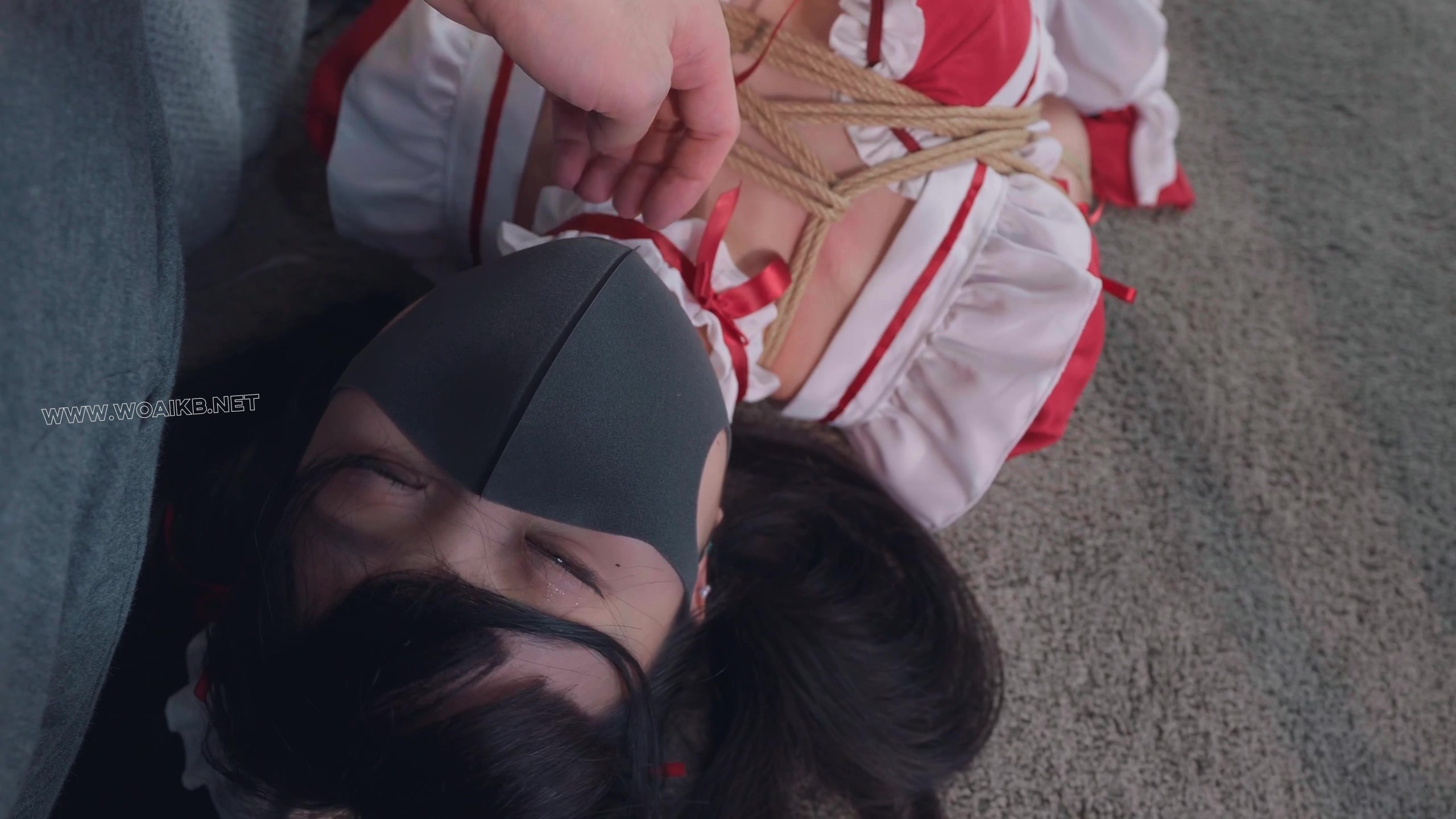《深夜的家政女仆》上篇 深夜被主人推倒的女仆～是萌妹哟，皮肤嫩的稍微绑一下就红 预览图