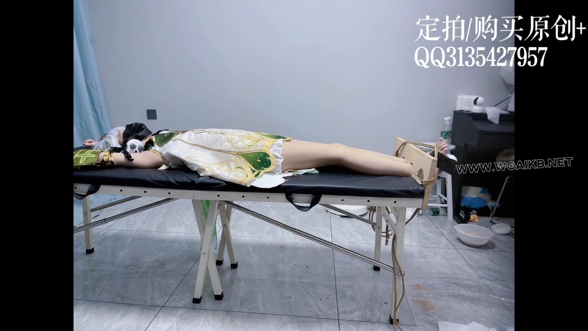 小草神的山药泥地狱痒责2（下），极限感官折磨，足底、腋窝4个按摩仪痒刑放置+手指 预览图