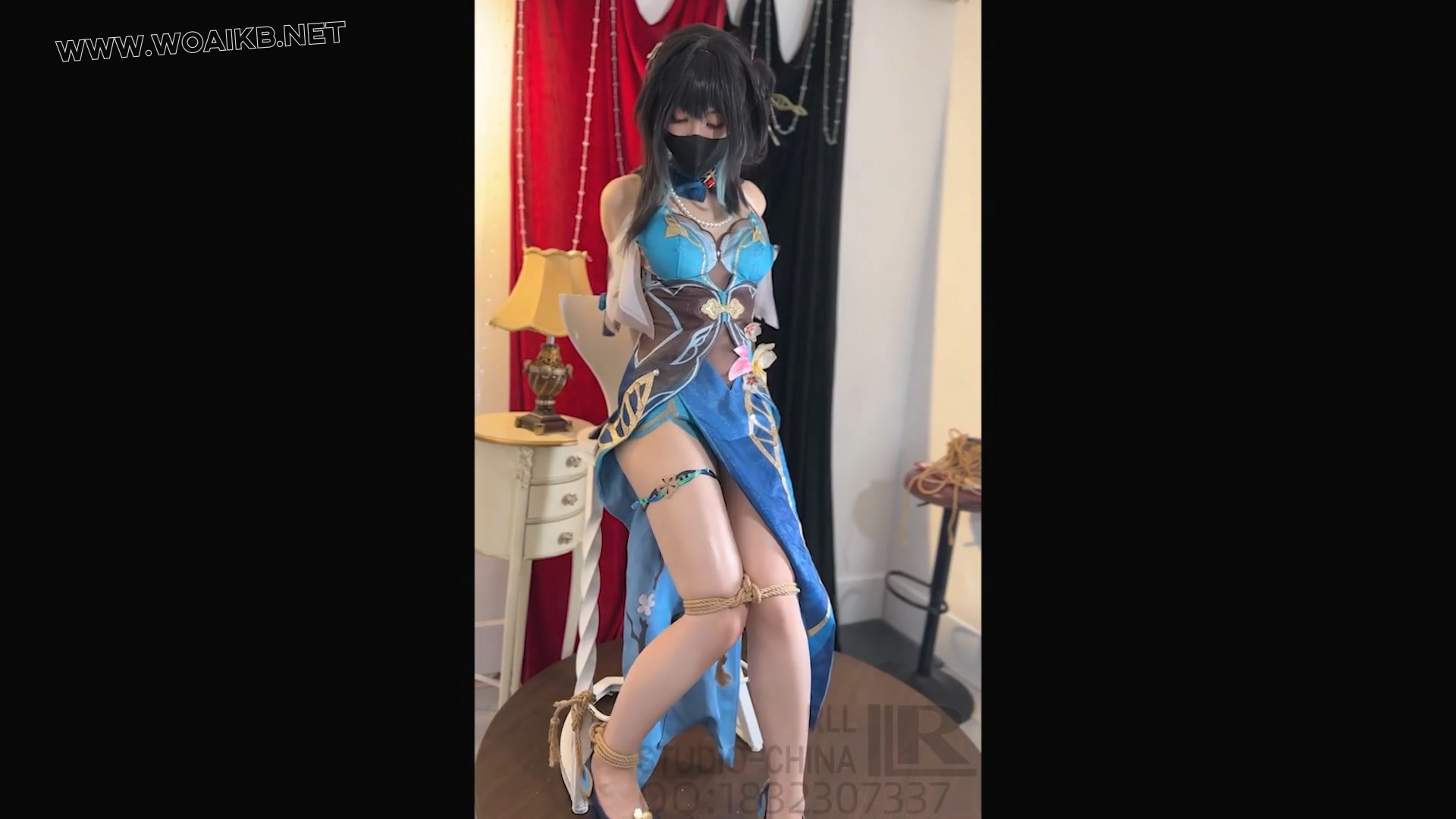 阮梅拘束{乳贴抹油振动开腿放置M腿} 预览图