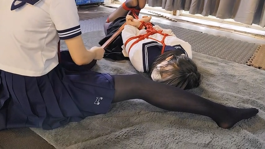 新人樱花妹和小钰 黑丝 丝袜堵嘴 绝缘胶带zx 双人 女调女 预览图