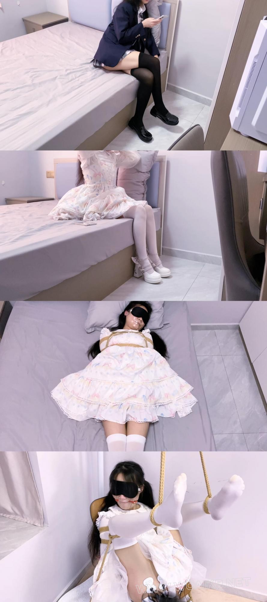 《少女情劫》-首次尝试拍剧情片+jk妹出门丢垃圾被坏人潜入家里+姐妹约逛街换衣服后… 封面图