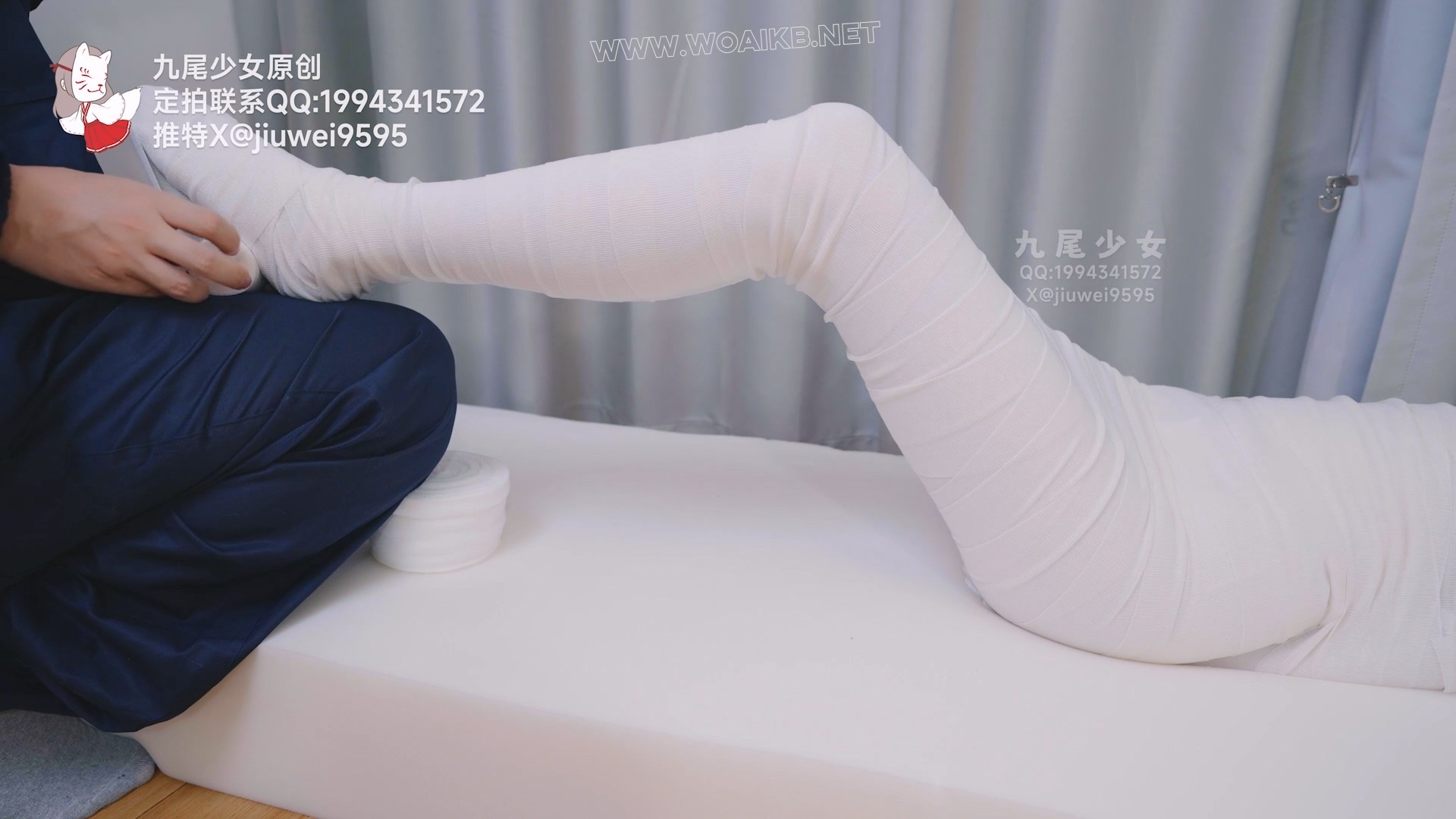 木乃伊装箱，玩具入内后全包，多重包裹全身紧绷呼吸被严重抑制，在全包木乃伊状态 预览图