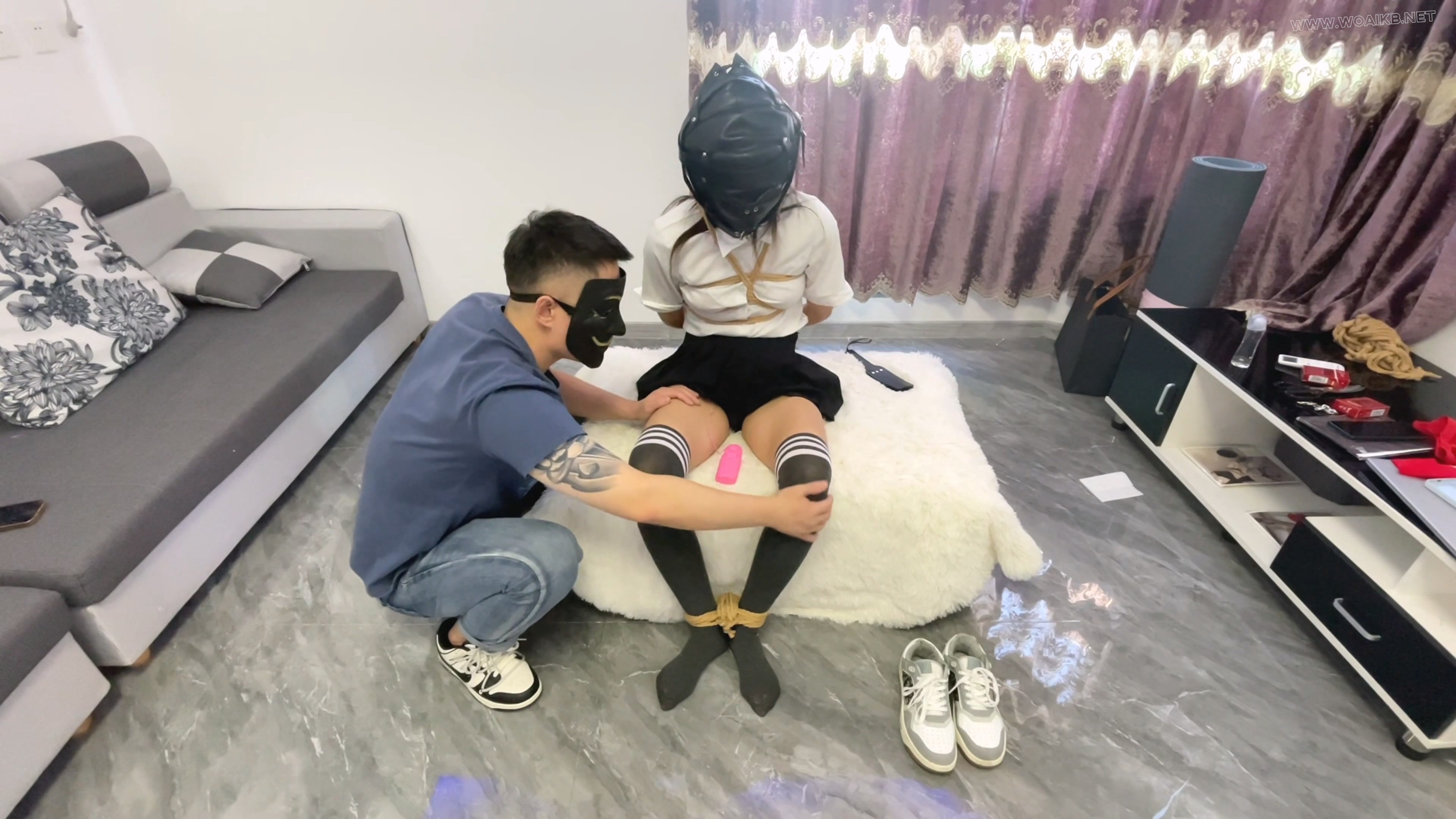 头套禁锢 长时间放置挣扎 束缚TJ TD强高 电击片ZM挠脚心 预览图