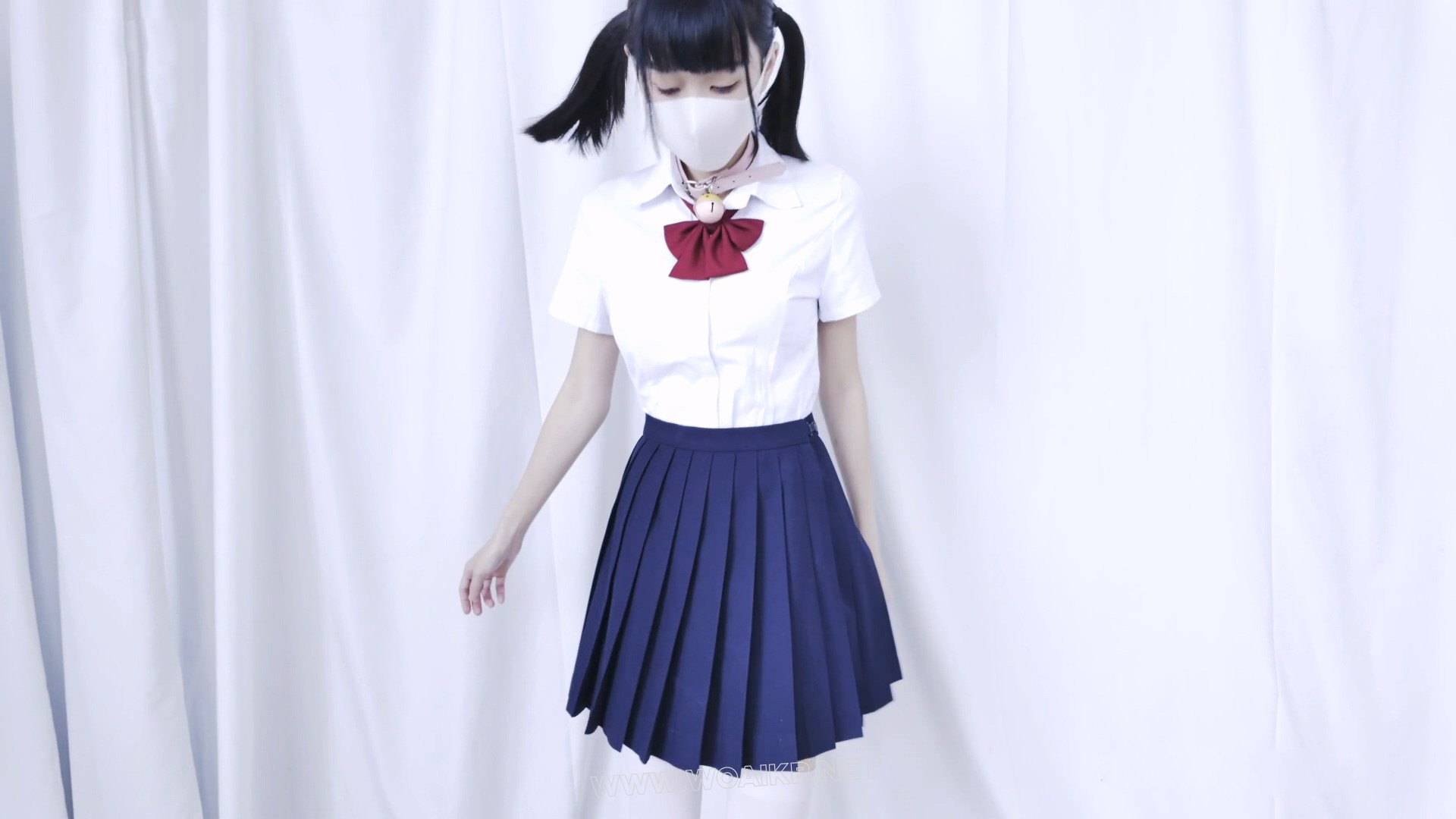 再次犯错的JK少女上集 JK 白丝 双马尾LOLI 鞭打 强膏 固定放置 强高放置 锁链口球 封面图