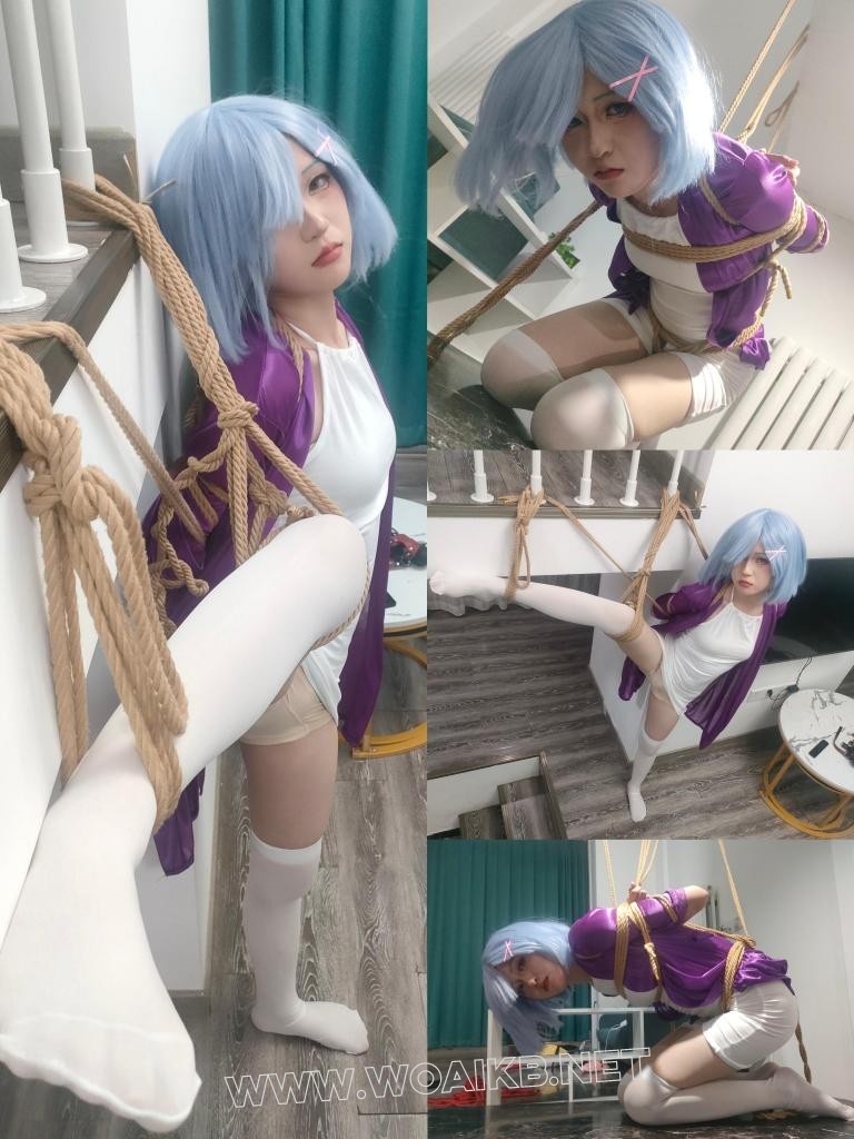 万圣节前夜cosplay狂欢《人妻蕾姆的紧缚调教》（合乎粥礼、入室抢劫、情趣速攻服，… 封面图