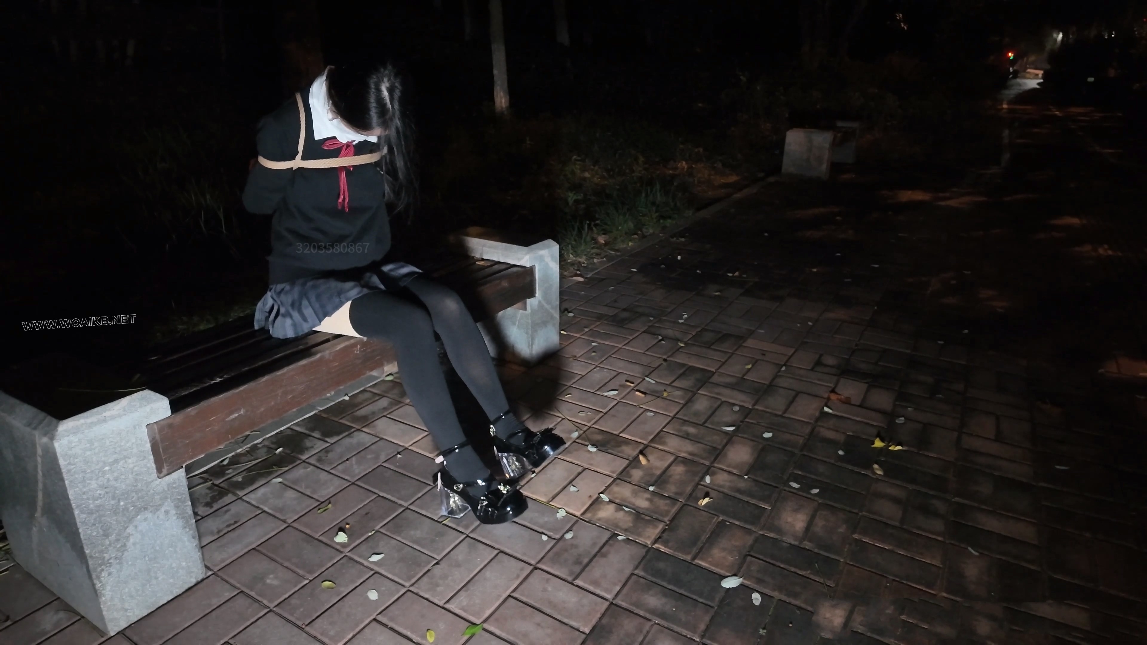 少萝霜喵 捆绑路边震动假Y具调教 第二弹 悦耳萝莉音耳边姣川 对话声音都颤抖了 路 预览图