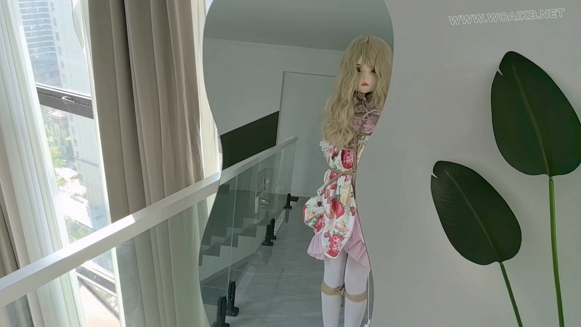 【人偶女友-01】收到一萌宠 没收住手 五六个小时玩嗨了 TD+木奉强糕，震动震动乳夹 预览图