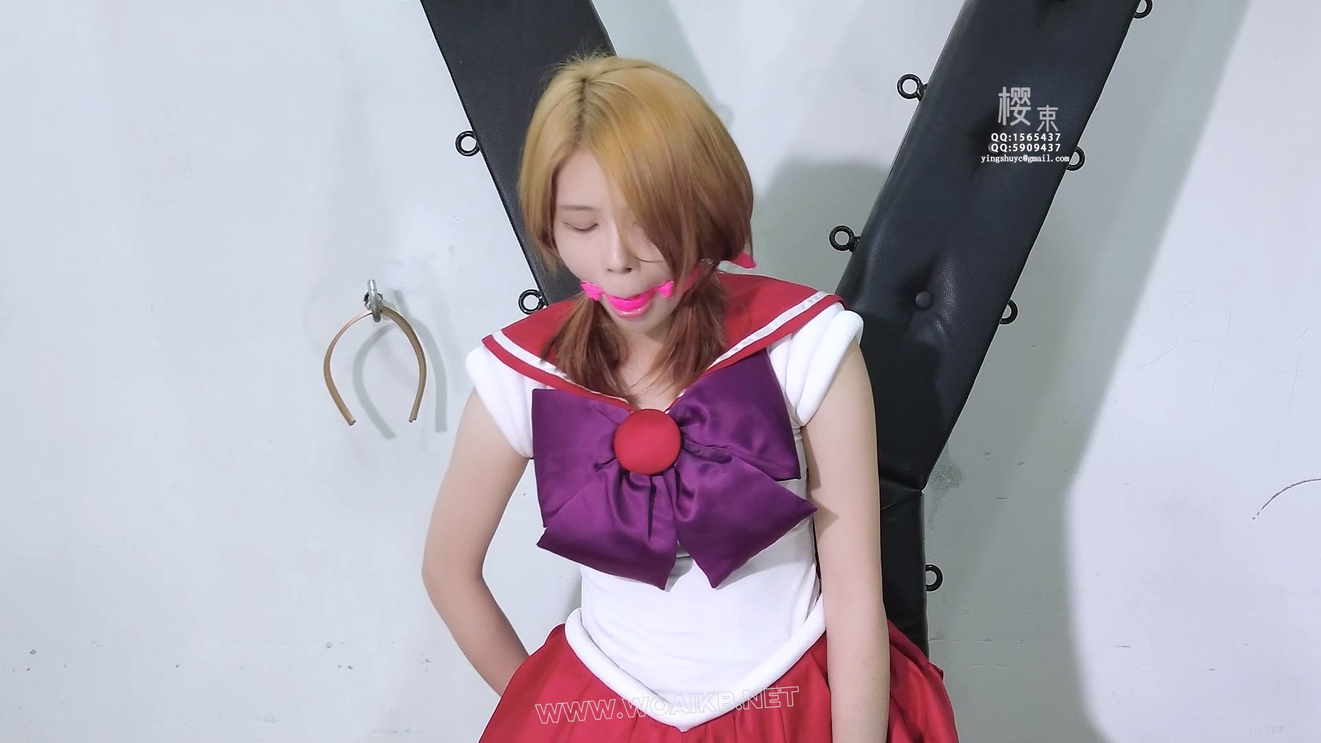 cos美少女战士！落入反派的美少女战士被残忍的羞辱折磨！棒棒强震手指入体强高！鞭 预览图