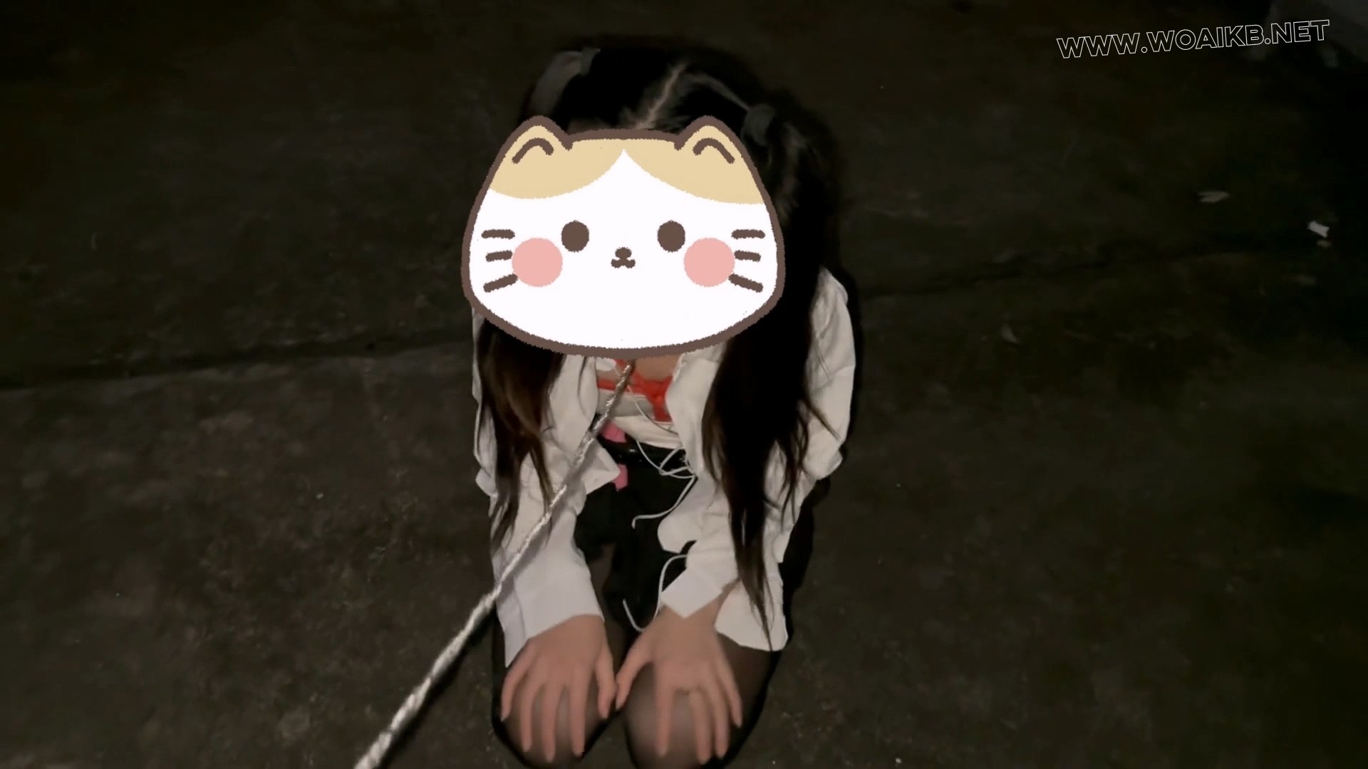【小奶猫】【极品黑丝JK】【我的AI萝莉】【每一帧都很爱】听说楼顶的风景不错,带你 预览图