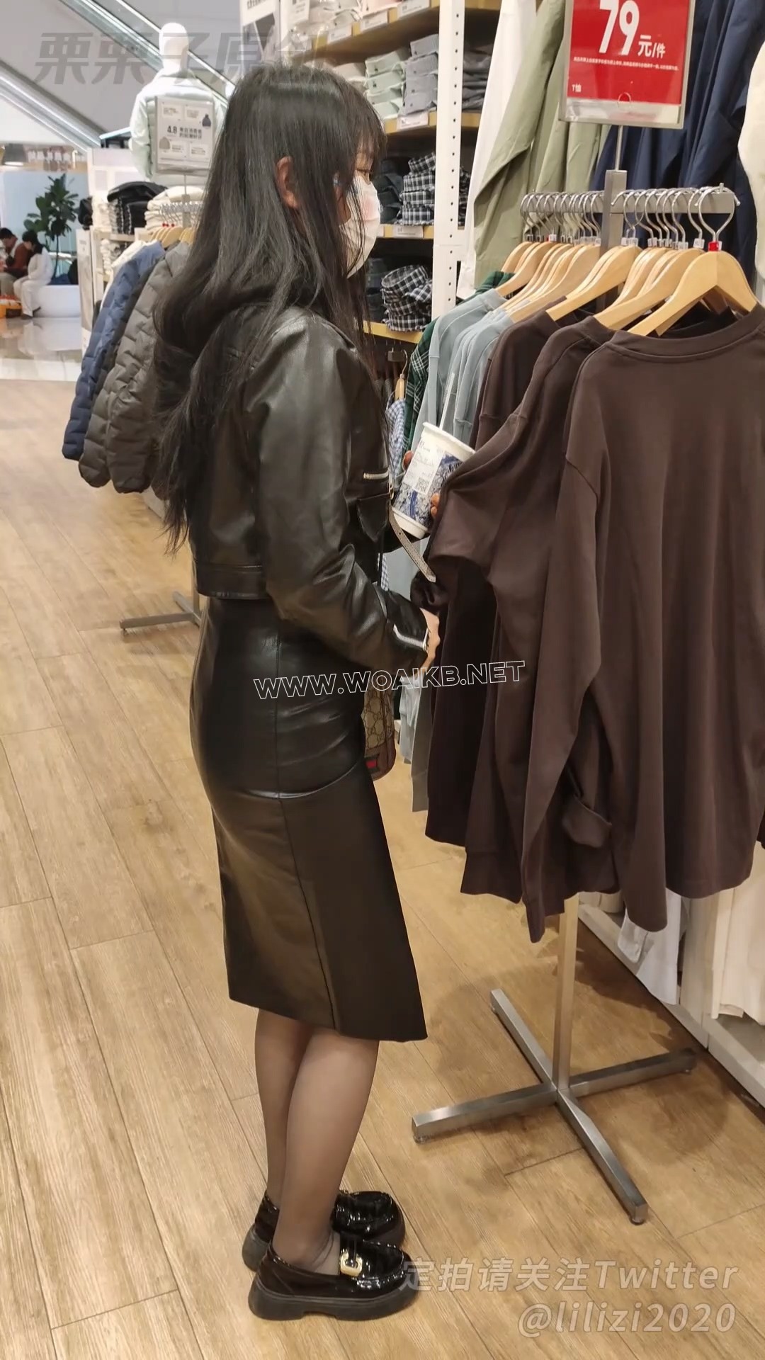 《被命令的女销售员 03》 试衣间强高，户外调教、快乐蛋、皮衣皮裙、胸缚、反复强高 预览图