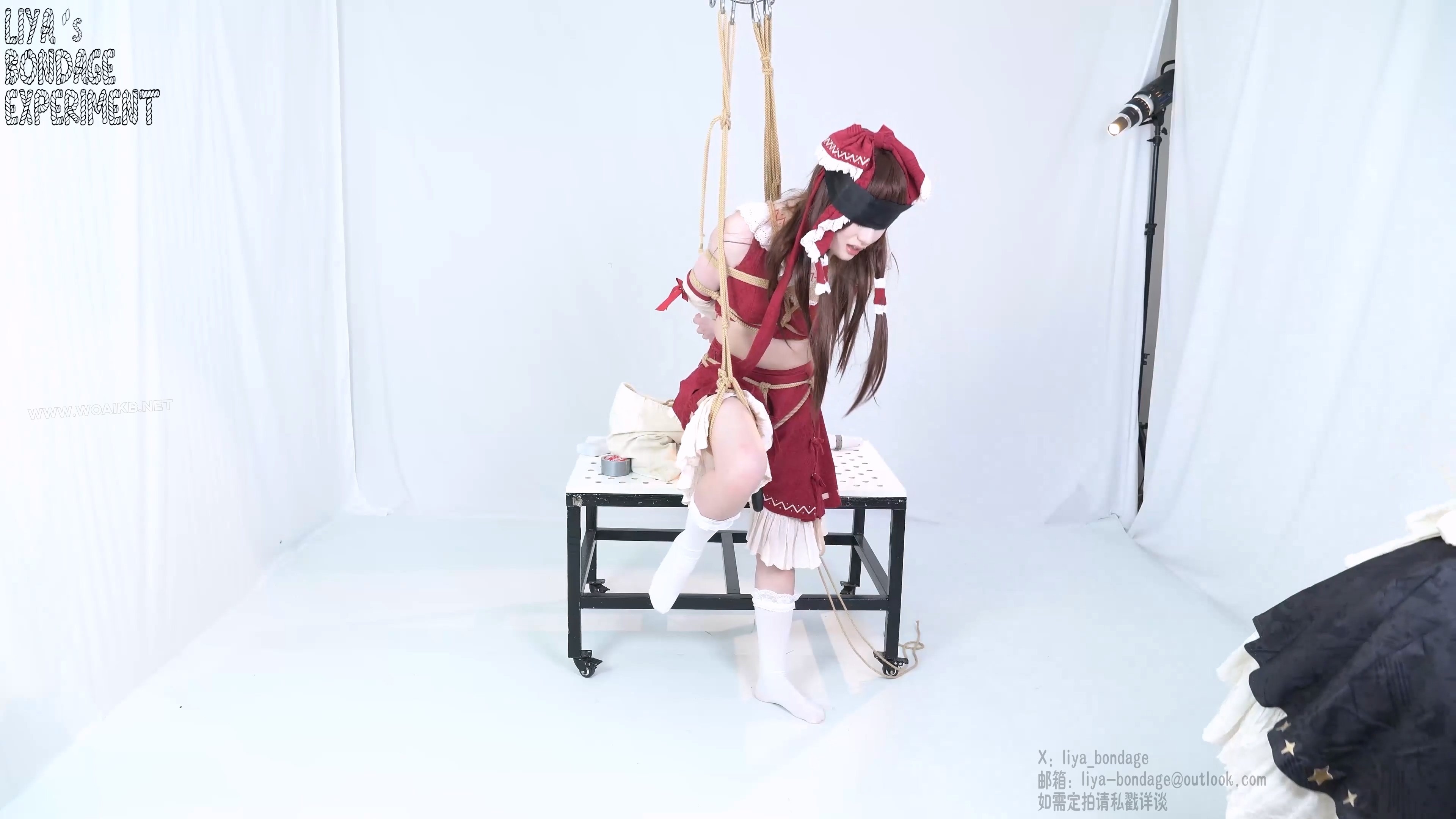 玩弄无节操巫女 cosplay绳缚百合棒子蛋蛋强膏蒙眼东方project 预览图