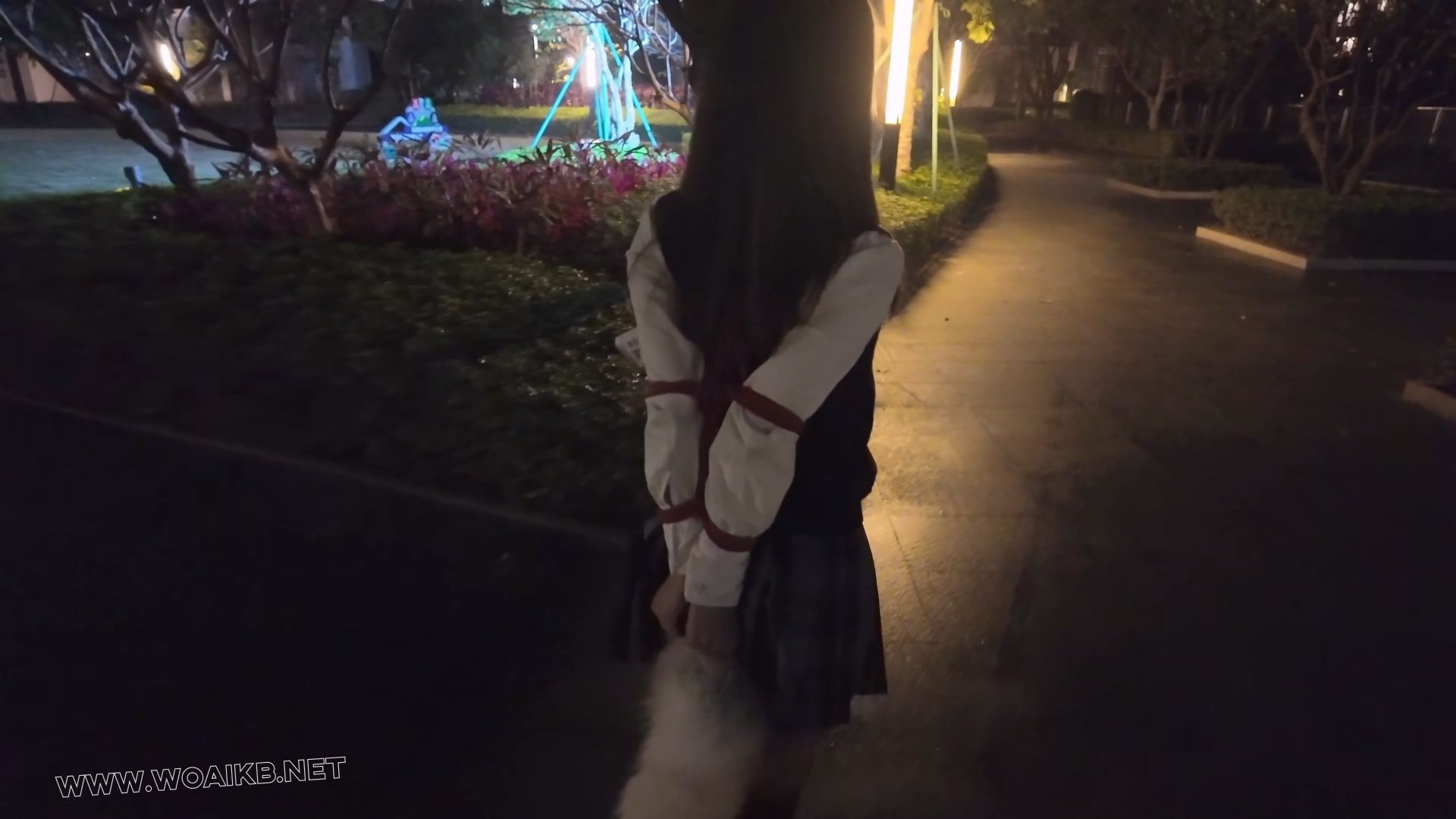 惩罚黑长直jk优等生少女佩戴尾巴捆绑露出后被男人抛弃在路边 预览图