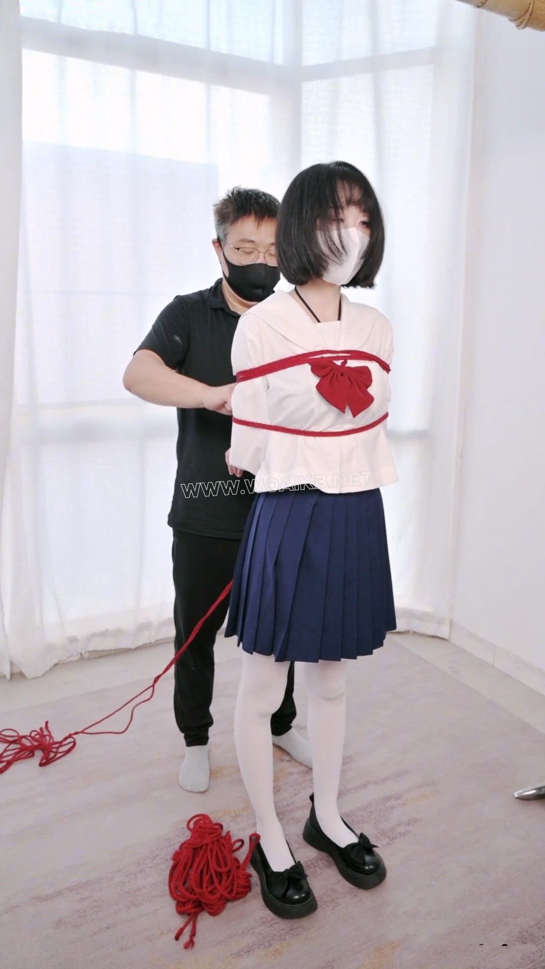 惩戒学园5 HD竖屏 清纯JK 白丝LOLI 固定放置 阳俱口塞你 口水如瀑 虐足虐趾 鞭打 预览图