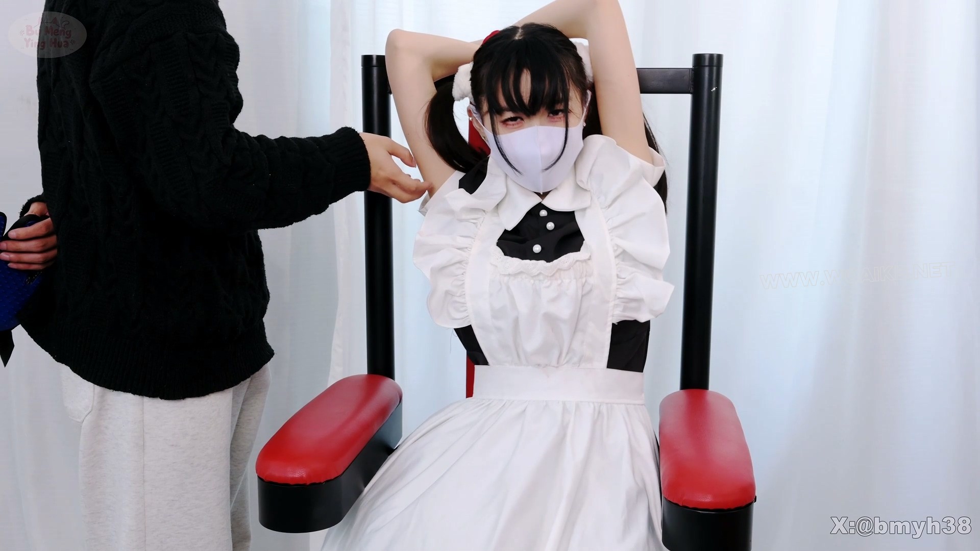 可爱女仆的TK惩罚 女仆 双马尾 小loli 刑椅拘束 腋下TK 白丝 裸足 双足TK 多种攻击 预览图