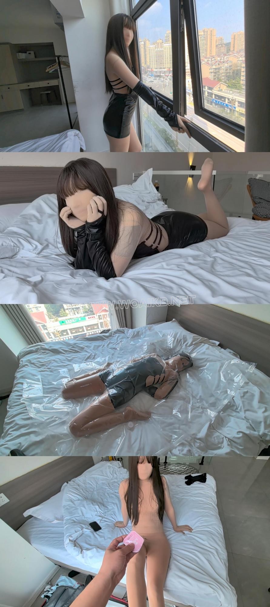 【FXX-ZENTAI】室外的拍多了，今天更新个室内zentai 聊聊天 拍拍照 浅浅玩玩真空袋 封面图