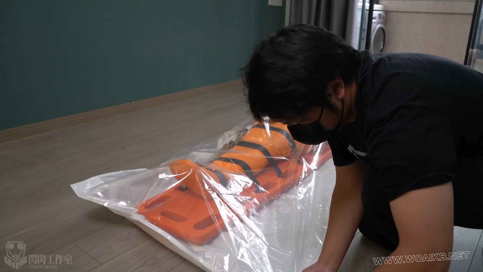 实验体001 绷带木乃伊收束带捆绑真空袋隔离水刑 预览图