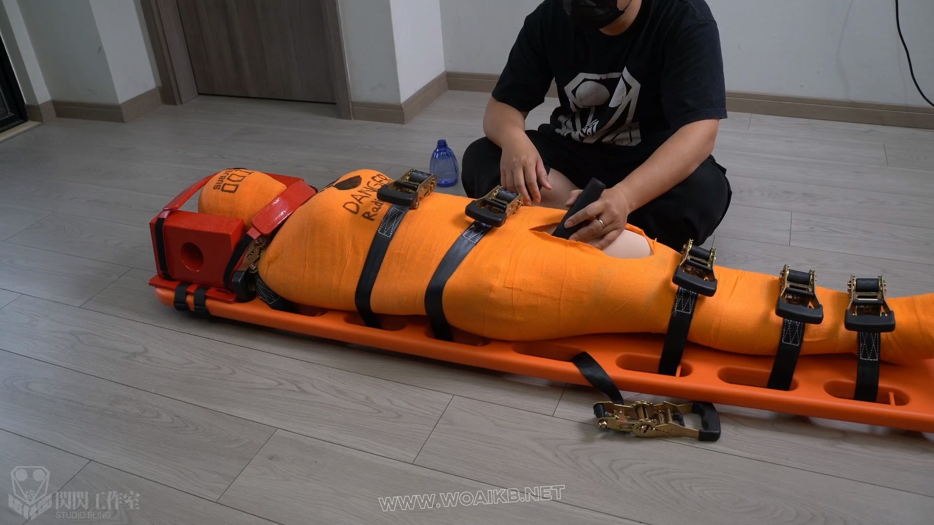 实验体001 绷带木乃伊收束带捆绑真空袋隔离水刑 预览图