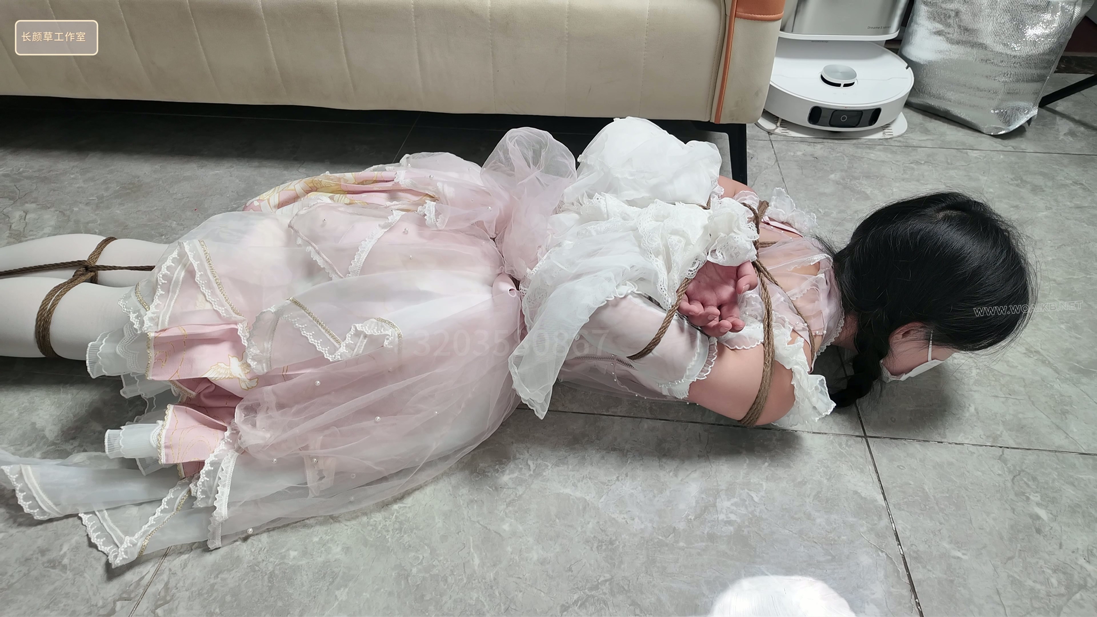 女调女 梦婷霜喵姐妹调教，偷东西被发现姐姐必须要惩罚一下妹妹，双子服装 震动 tk 预览图