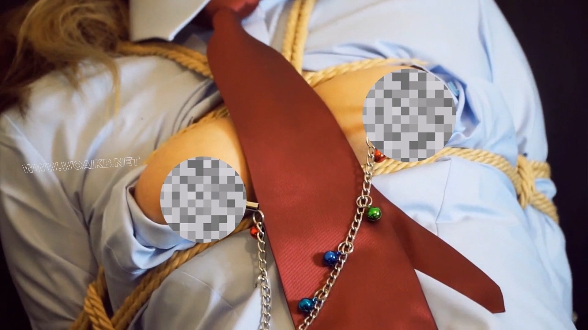 女律师的爱好 职业装 日式紧缚 股绳 并腿缚 乳夹 口球 TD 预览图