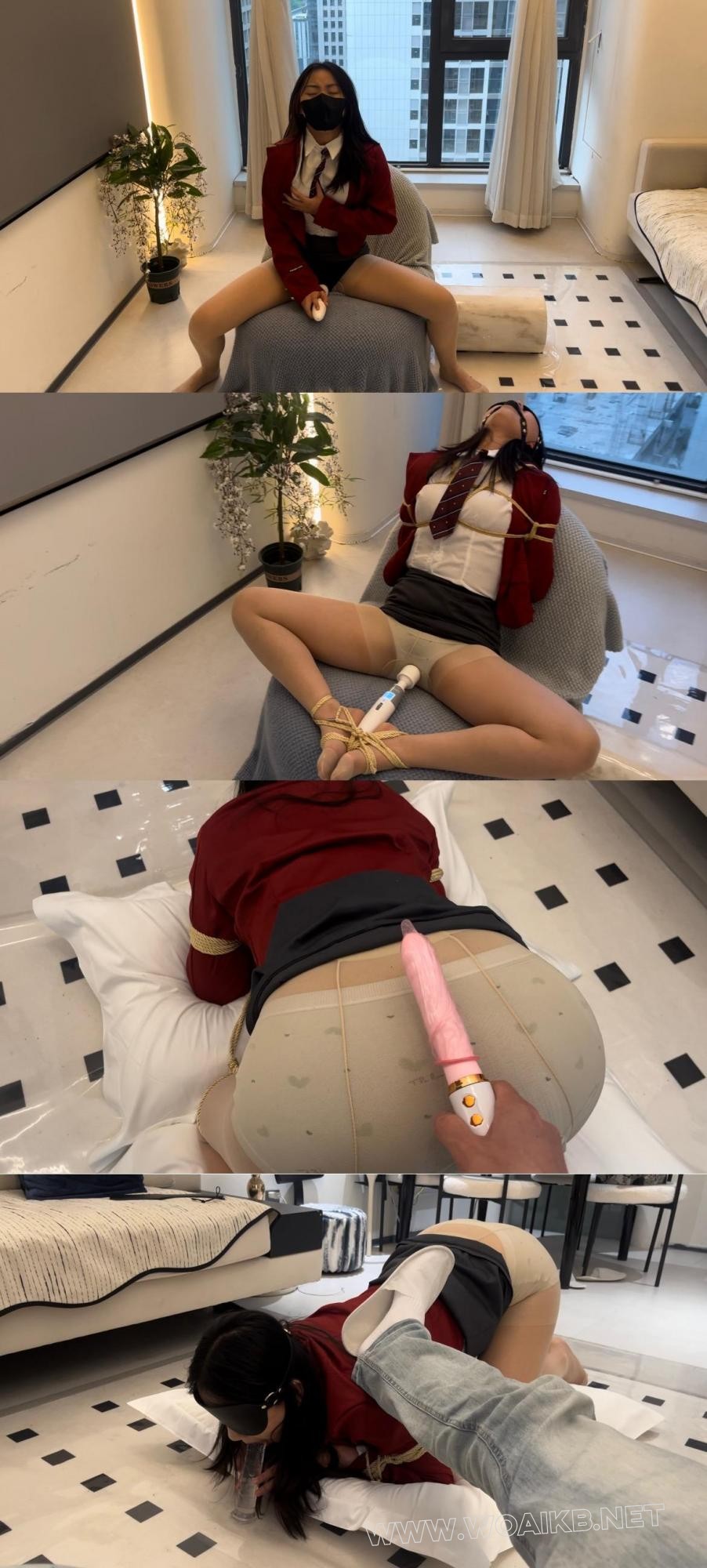 【久安安】放置在窗户边的tj，小m腰功展示，让小m自己动手gc，夜幕降临，窗户里一… 封面图