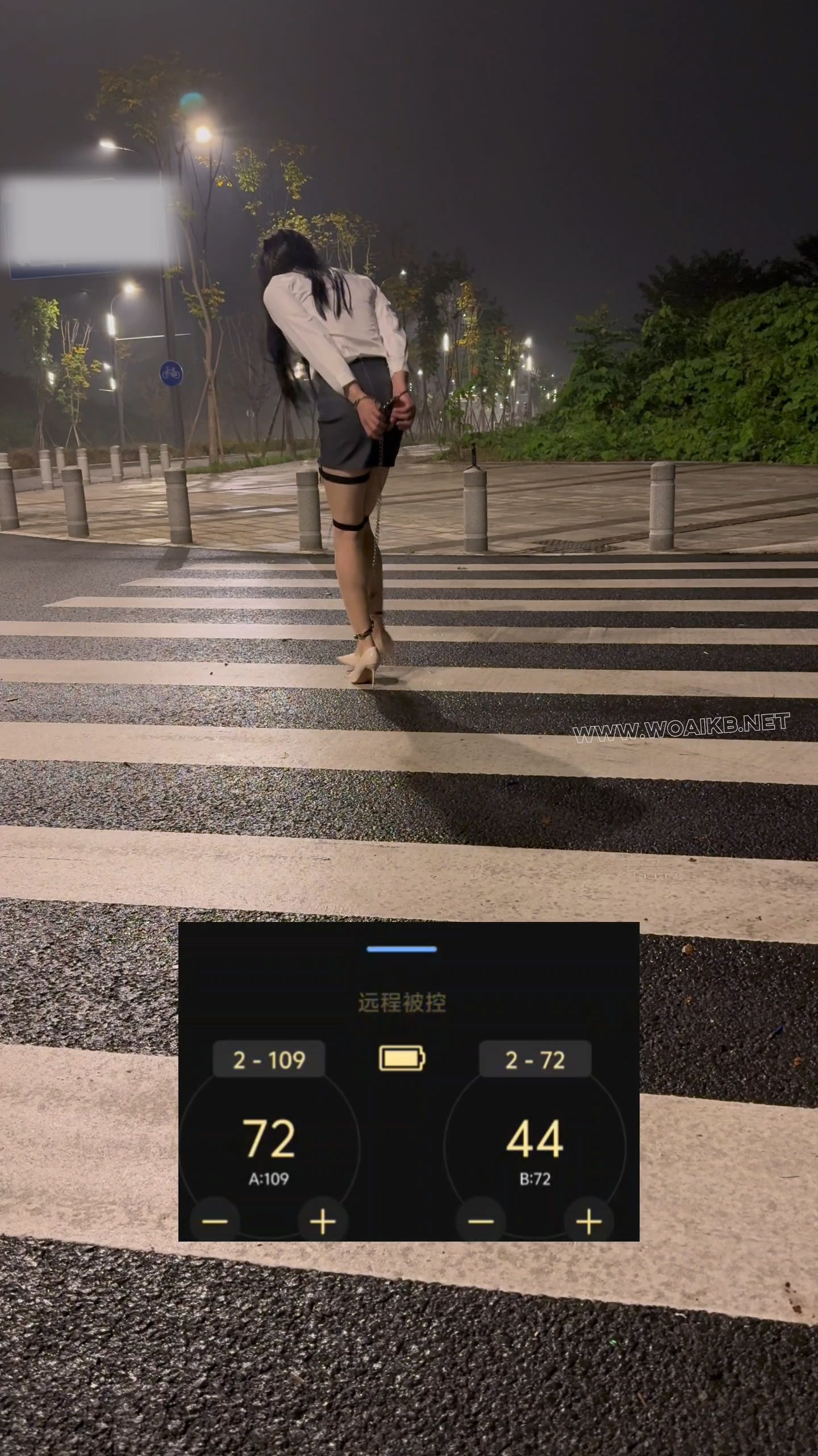 户外肉丝OL郊狼背铐过马路挑战SubM 预览图