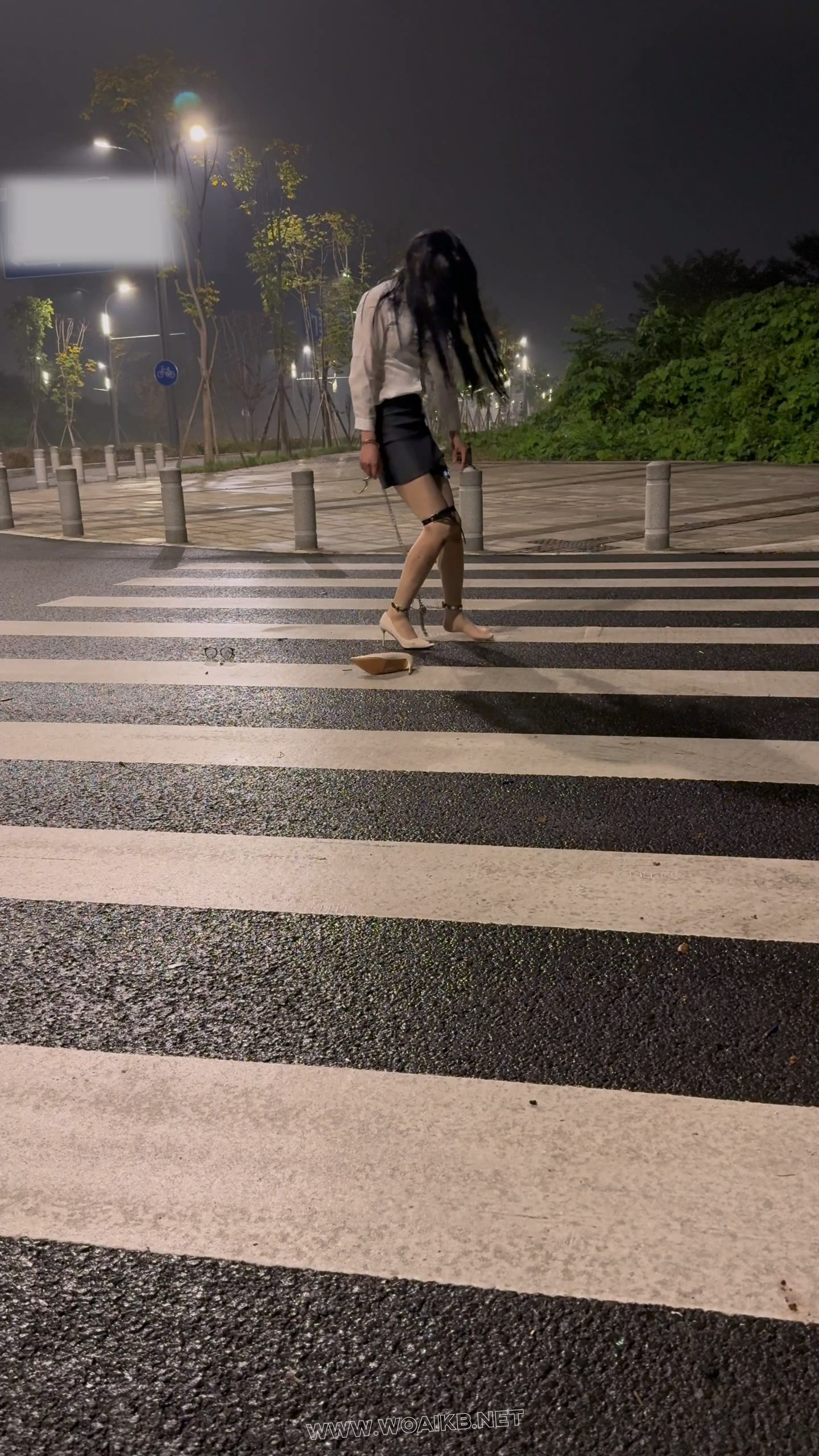 户外肉丝OL郊狼背铐过马路挑战SubM 预览图
