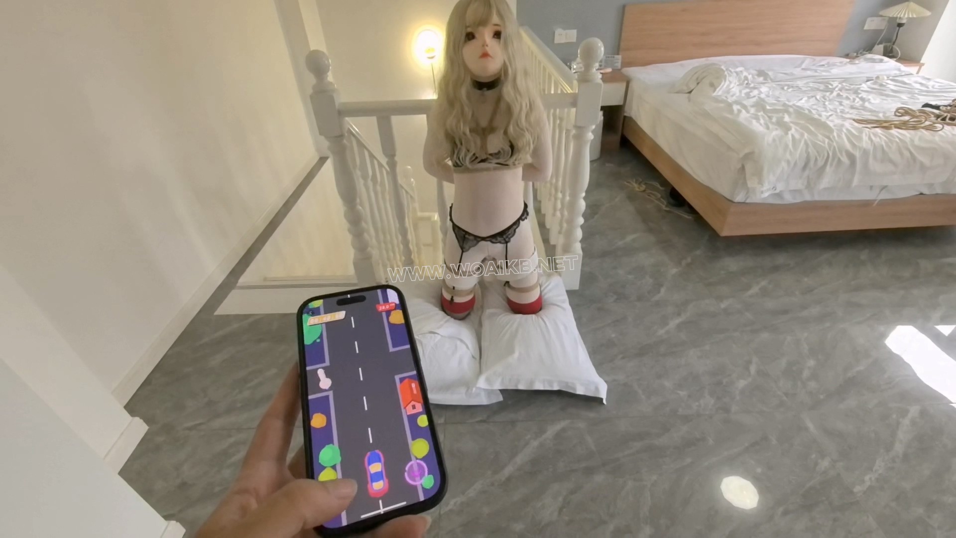 【FXX-人偶女友-03】刚入手役次元超胖的内入TD＋内入震动手动进出＋双重p机一穴一G 预览图