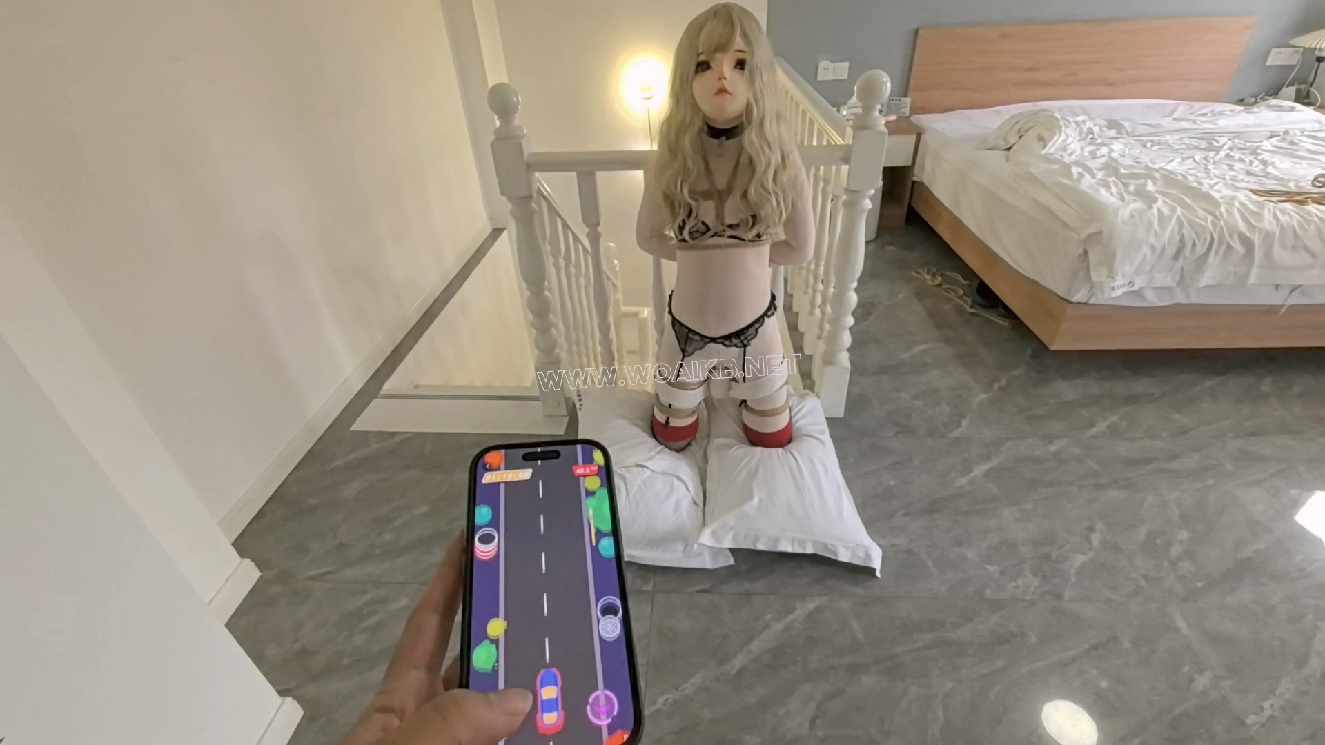【FXX-人偶女友-03】刚入手役次元超胖的内入TD＋内入震动手动进出＋双重p机一穴一G 预览图