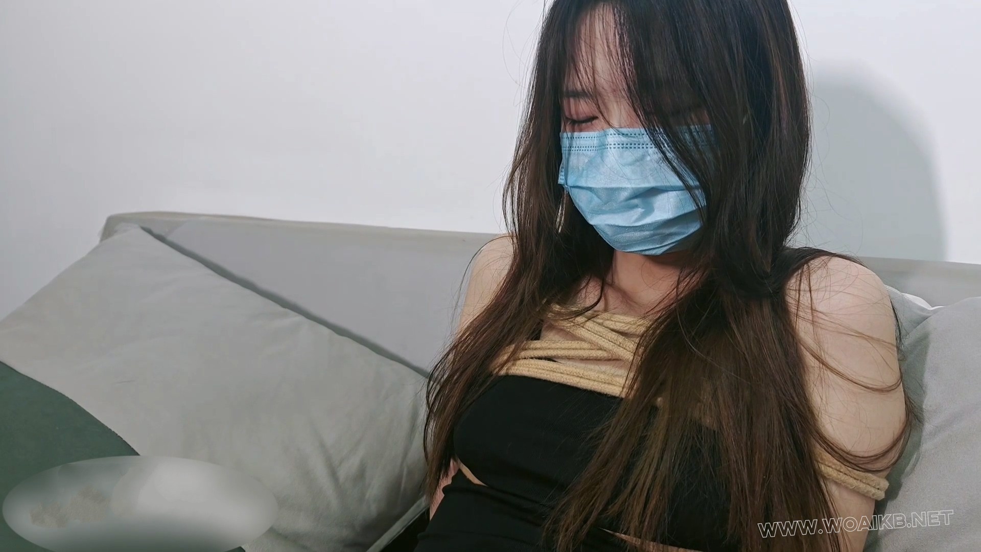 模特桃桃 掐脖子+玩胸+震动+强高+打屁股=有当小狗的天赋 预览图