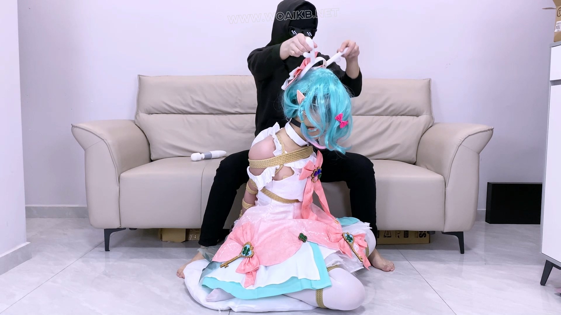 《少女情劫》 第十三集-瑶-时之祈愿cos+k9捆法+撅屁股+全程尾巴+棒棒刺激+欧式直臂 预览图