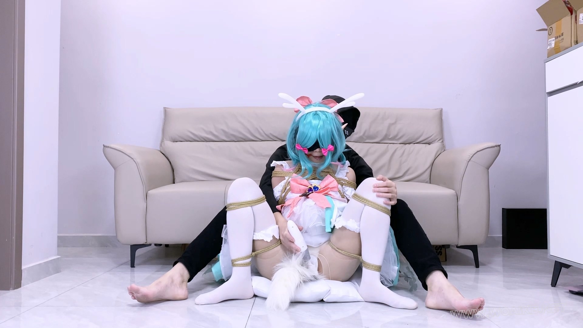《少女情劫》 第十三集-瑶-时之祈愿cos+k9捆法+撅屁股+全程尾巴+棒棒刺激+欧式直臂 预览图