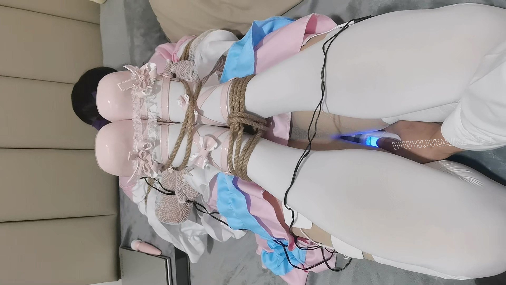 粉红小女仆的极限驷马捆缚 预览图