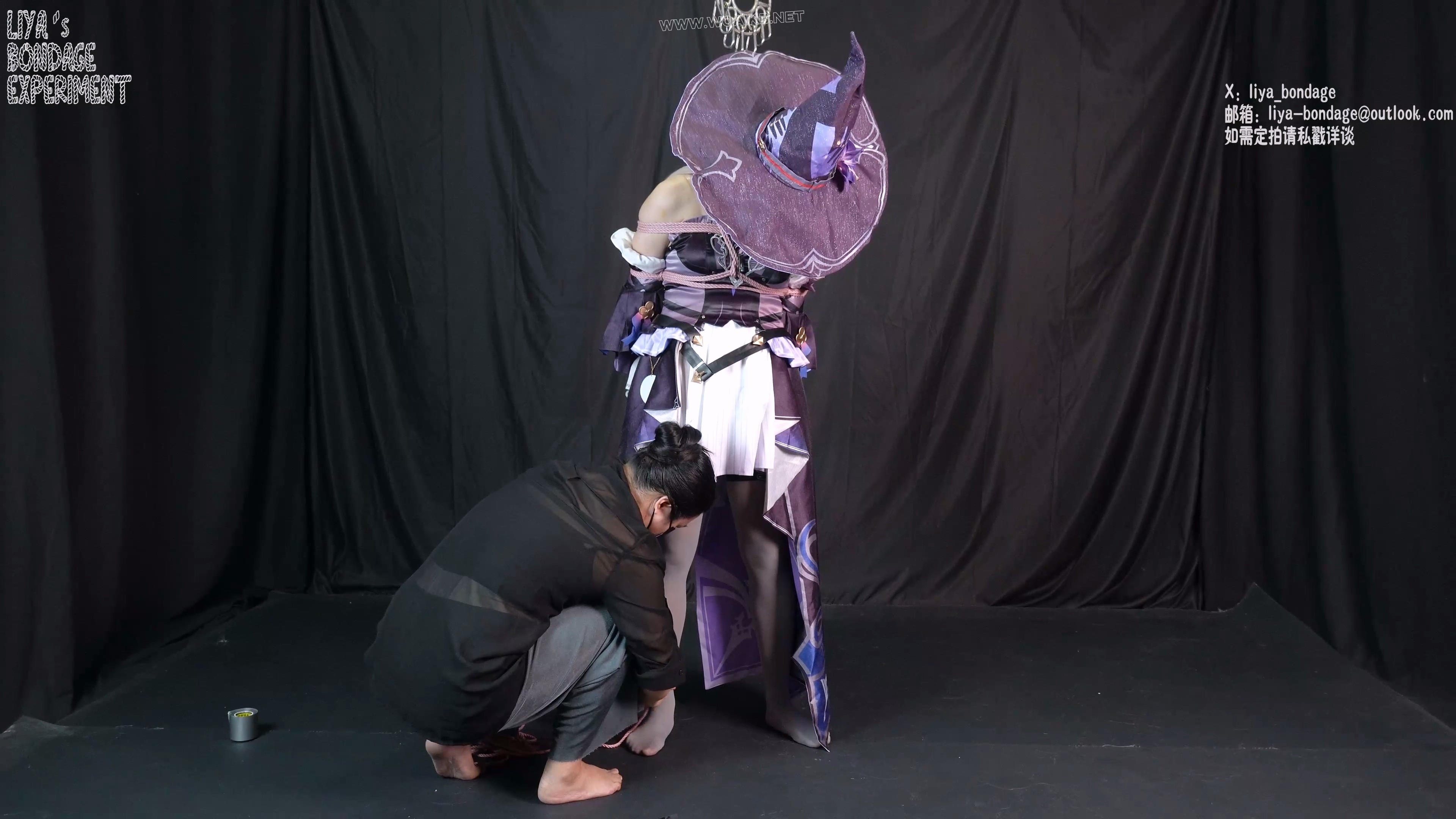 coser绑架案之大黑塔 cosplaydid堵嘴封嘴紧缚单腿吊缚棒子强膏蛋蛋灰丝BE崩坏星穹铁道 预览图